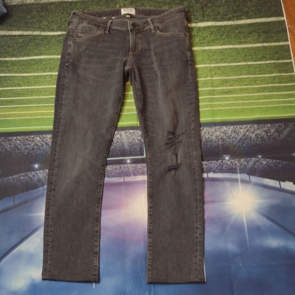 Agolde AGOLDE - los Angelos premium distressed black jeans size 28 Size 28" / US 6 / IT 42 - 3 Thumbnail