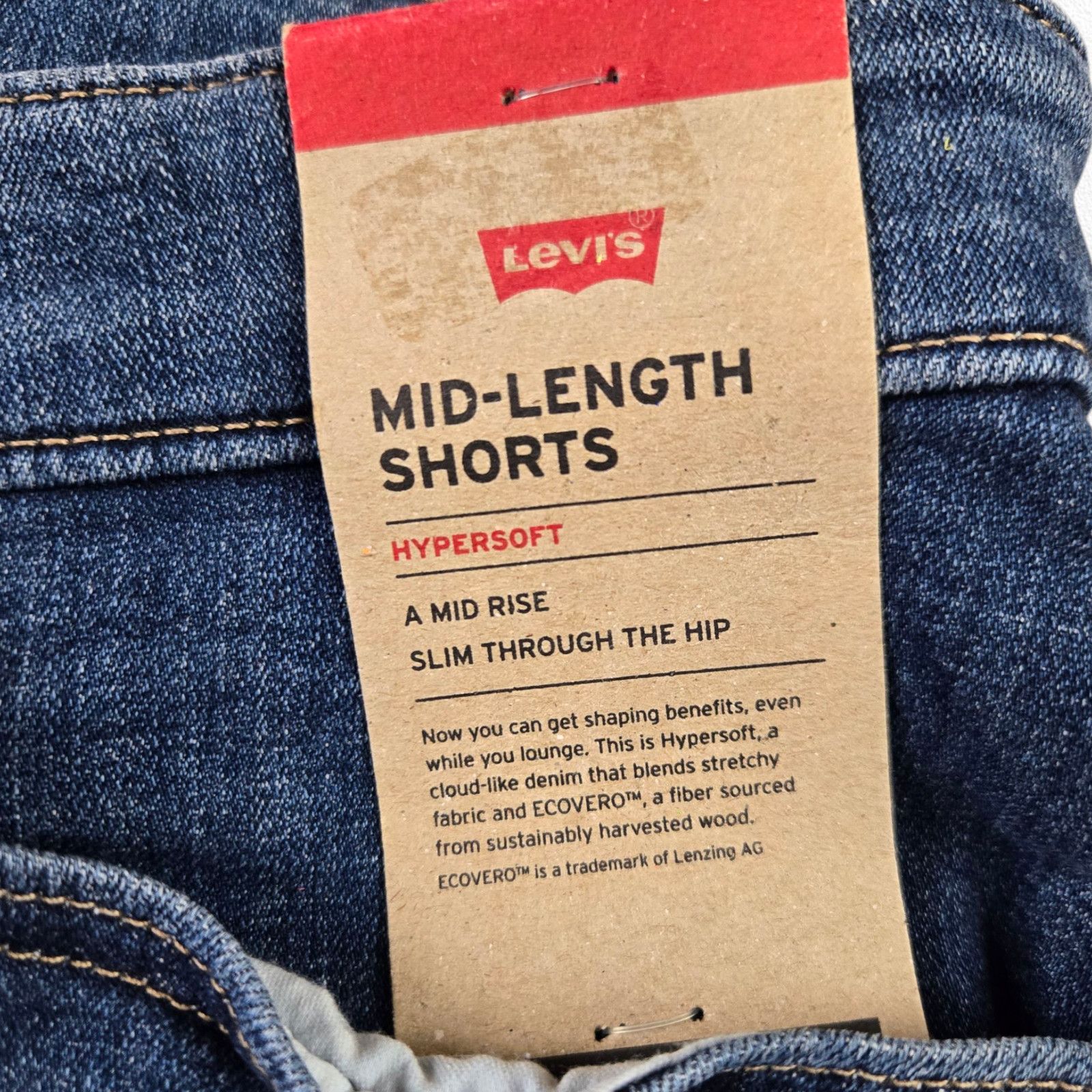 Levi's Levi's Medium Classic Mid-Length Distressed Shorts Size 24W Size 37" - 5 Thumbnail