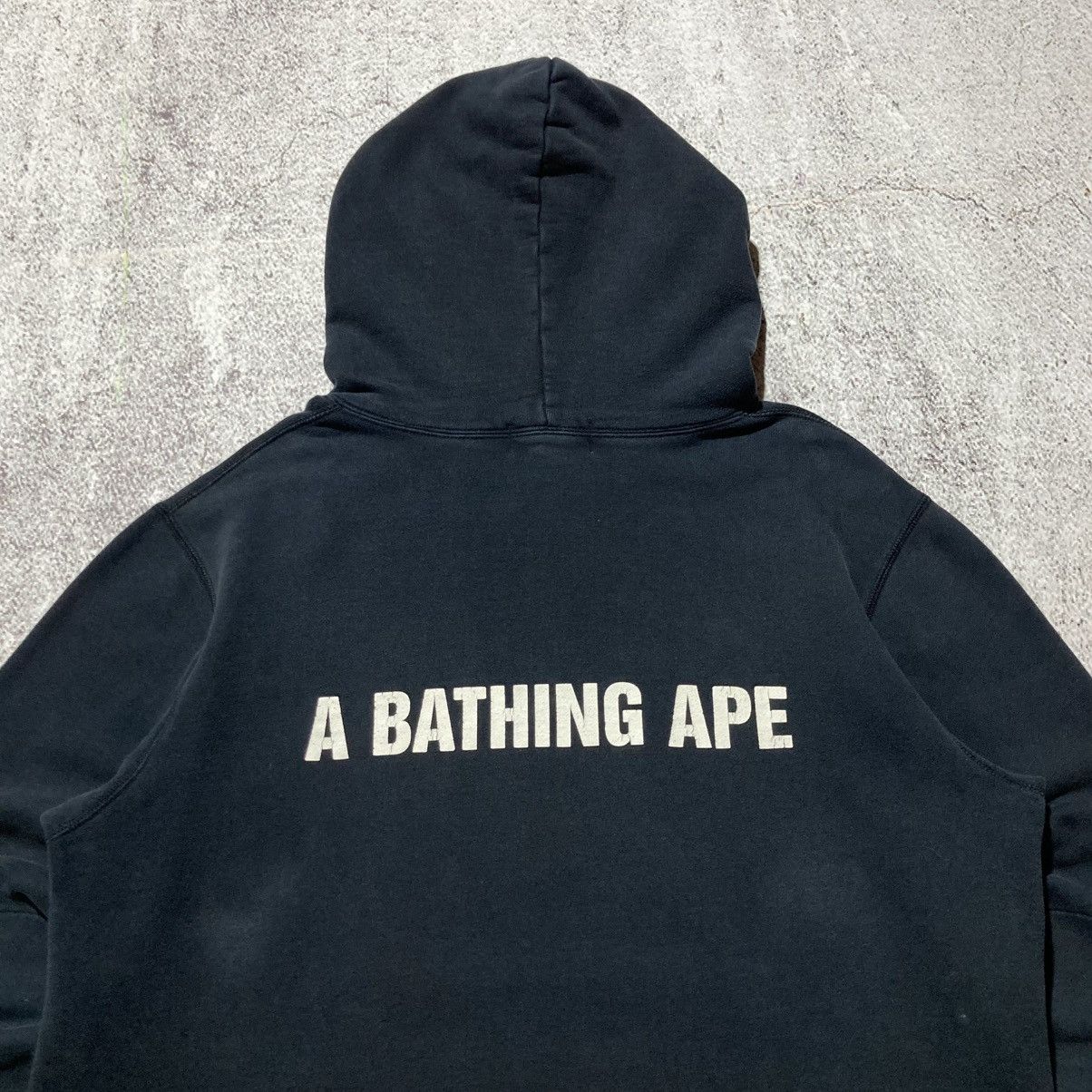 Bape OG Bape A Bathing Ape College Big Logo Hoodie Black Size US XL / EU 56 / 4 - 10 Thumbnail