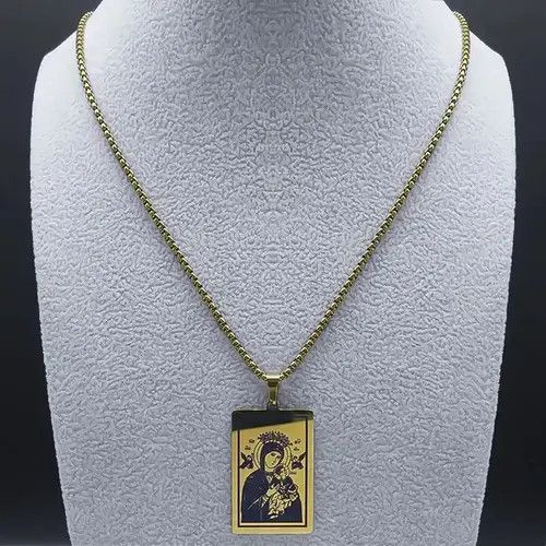 Jewelry Virgin Mary Medal Pendant Necklaces Size ONE SIZE - 1 Thumbnail