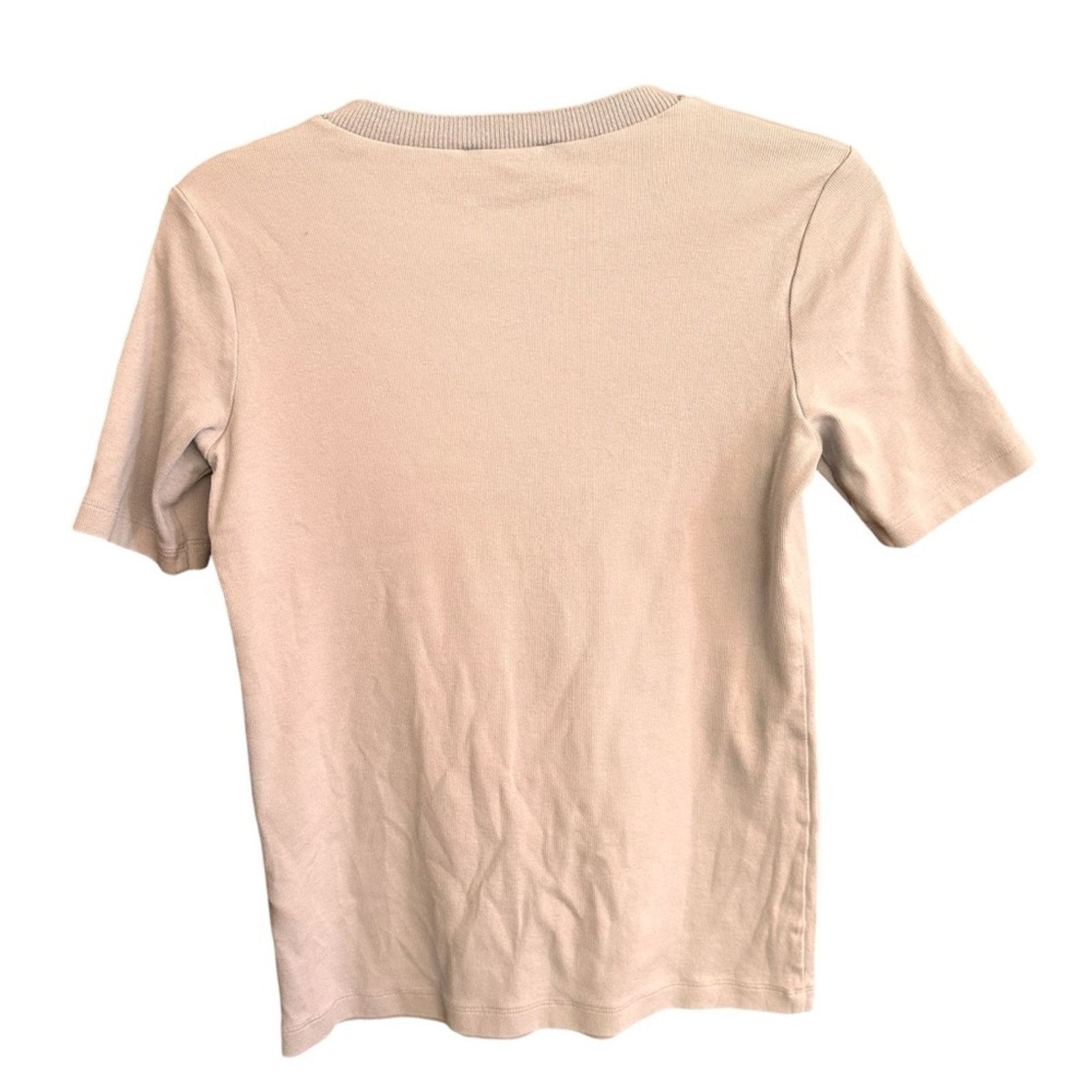 Fabiana Filippi Fabiana Filippi Ribbed Jersey Tee – Blue – Size S – EUC Size S / US 4 / IT 40 - 5 Thumbnail
