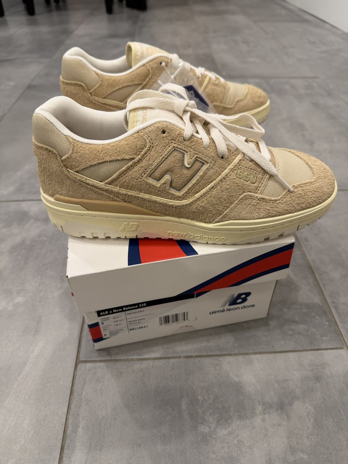 Aime Leon Dore × New Balance New Balance 550 Aime Leon Dore Taupe Suede Size 9 Size US 9 / EU 42 - 1 Thumbnail
