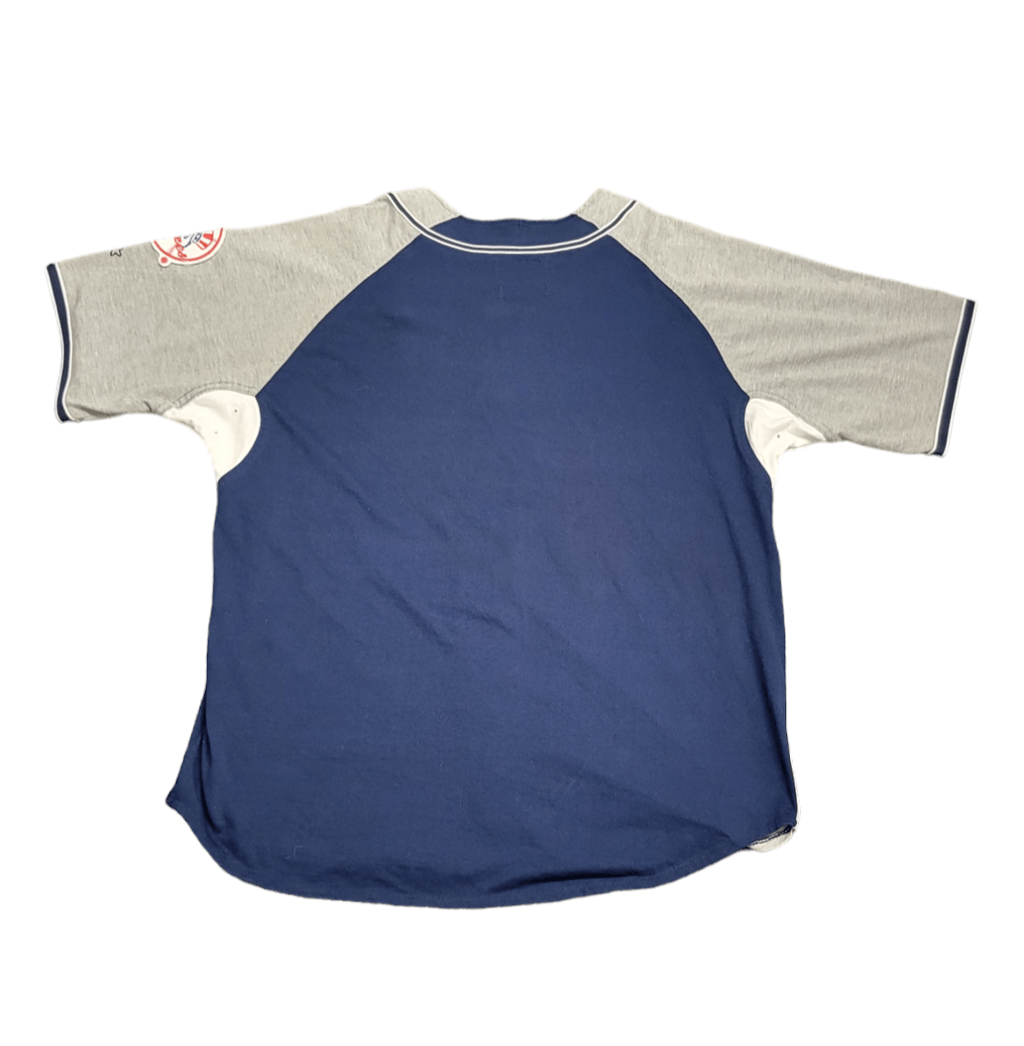 Vtg 90s Starter New York Yankees Gray & Blue Jersey