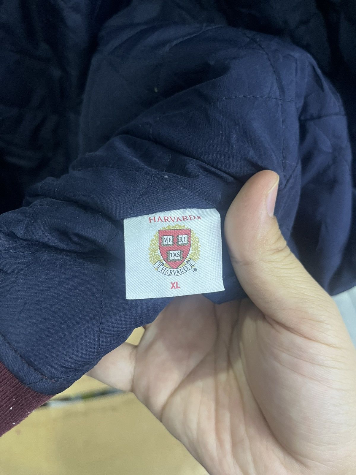 GU GU x Harvard Varsity Jacket Faux Leather Sleeves Size US XL / EU 56 / 4 - 12 Thumbnail