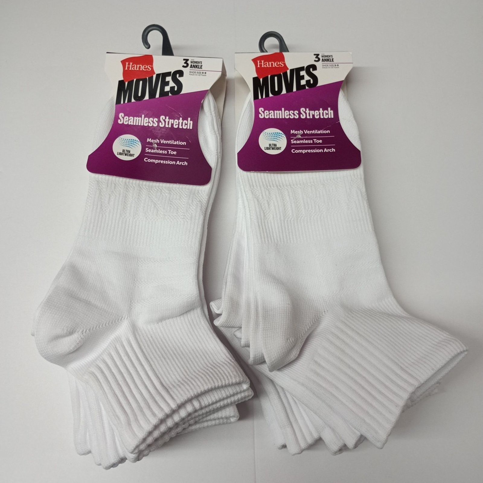 Hanes Hanes Ankle Socks 6 Pairs Women's Size 5-9 Seamless Stretch Size ONE SIZE - 1 Thumbnail
