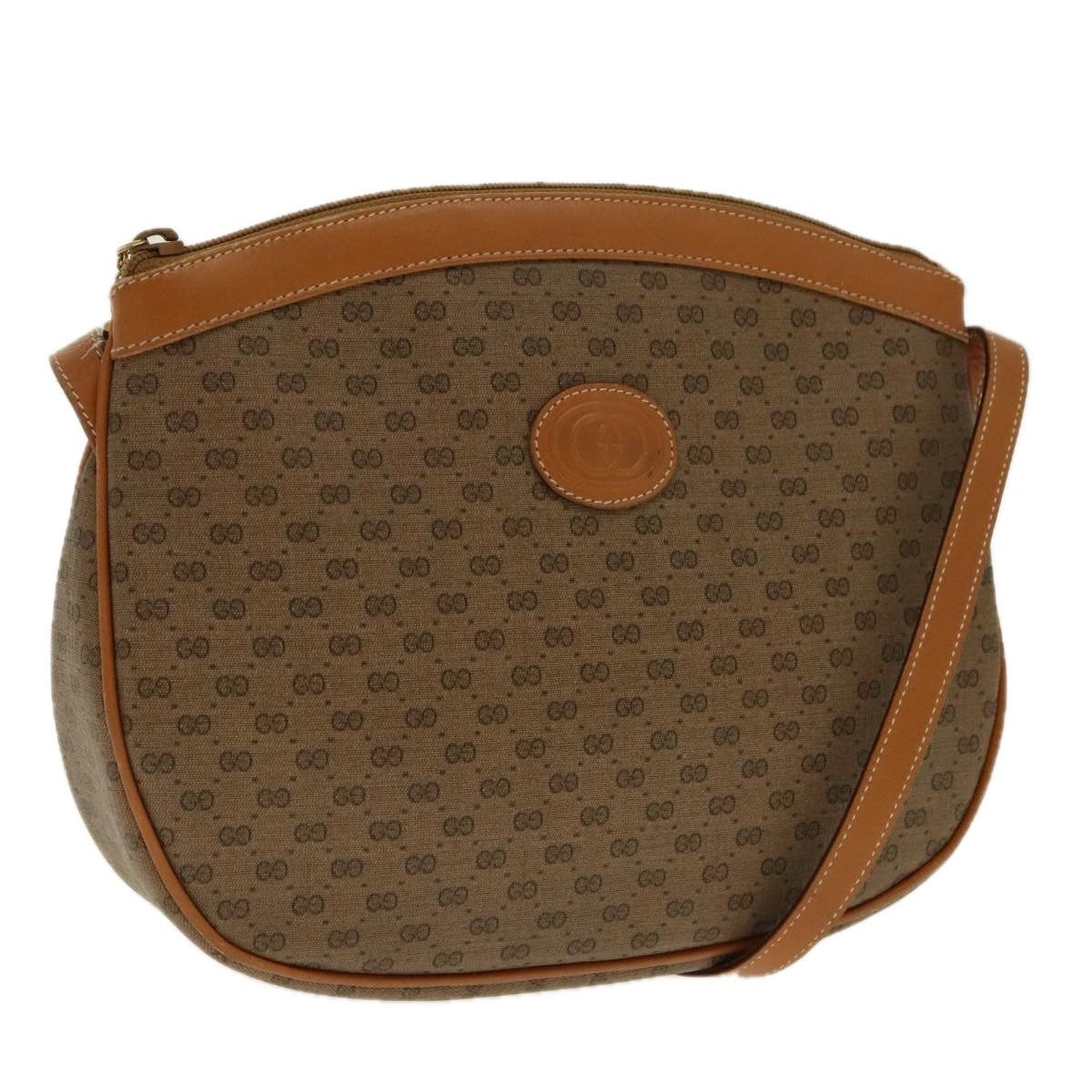 Gucci GUCCI Micro GG Canvas Shoulder Bag Beige Gold 007 87 007 87 Size ONE SIZE - 1 Thumbnail