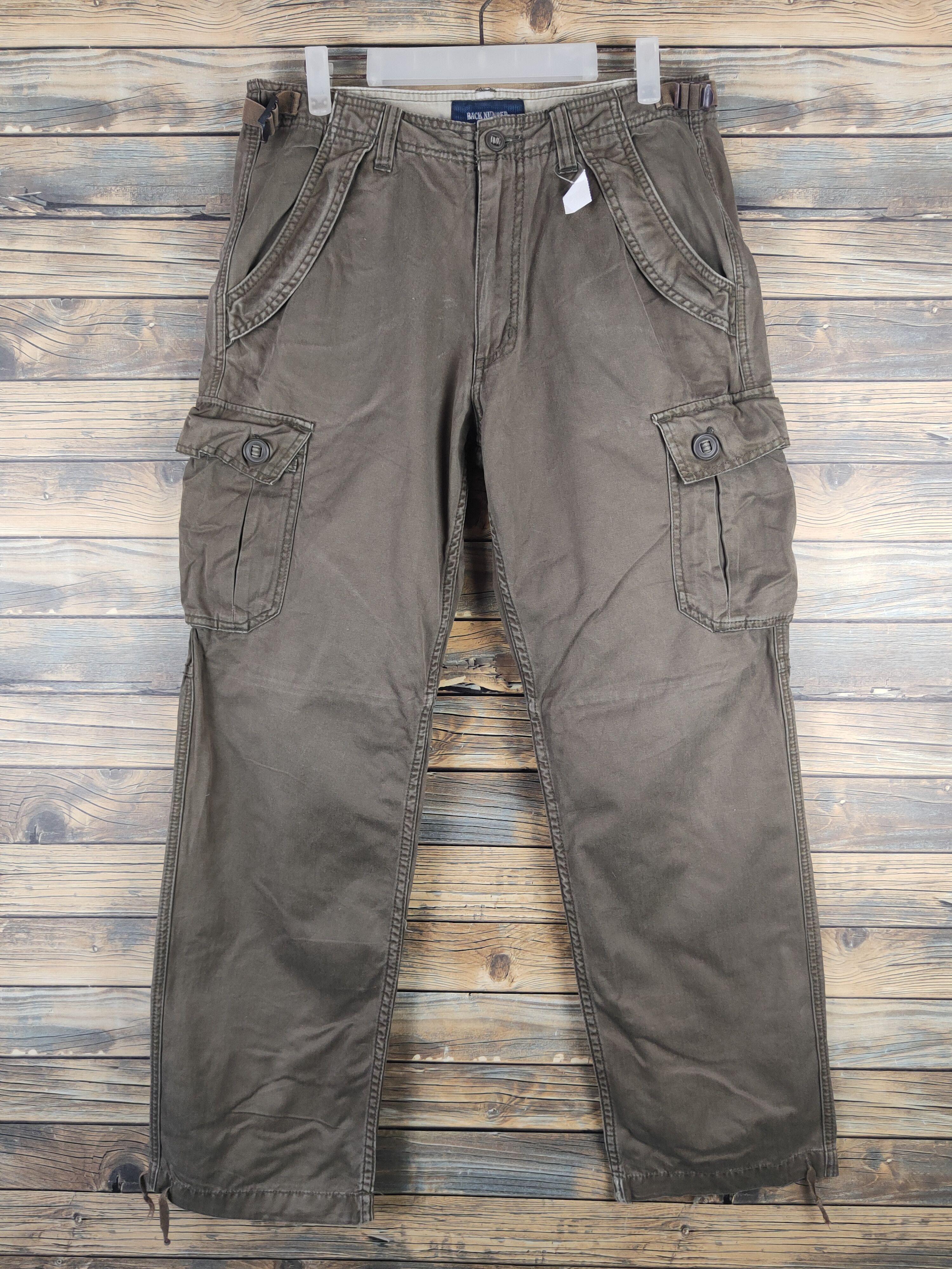 Japanese Brand DL Back Number Brown Multipocket Cargo Pants #46-235T Size US 32 / EU 48 - 1 Thumbnail
