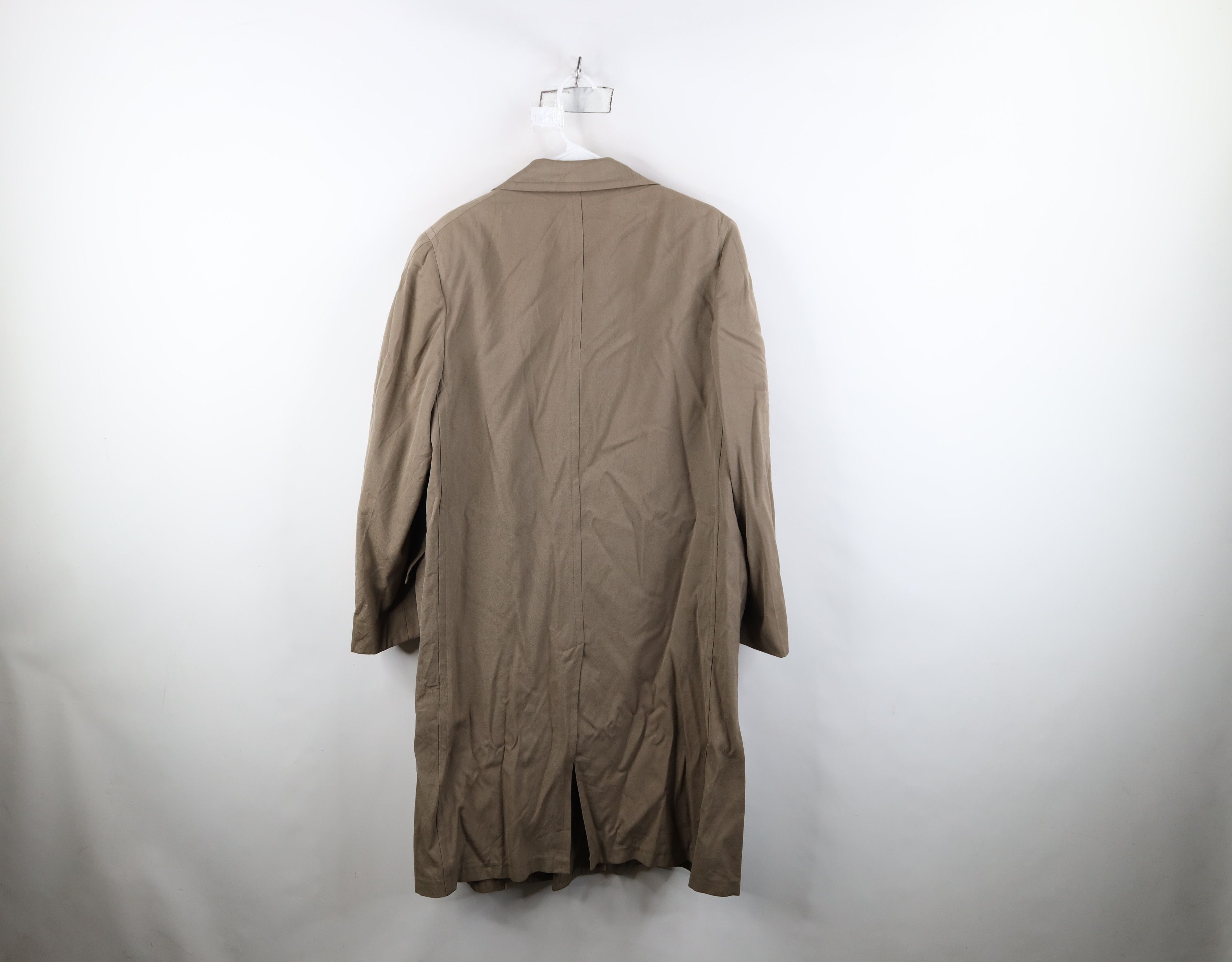 Vintage Vintage 70s Streetwear Gabardine Trench Coat Jacket USA Size US XL / EU 56 / 4 - 13 Thumbnail