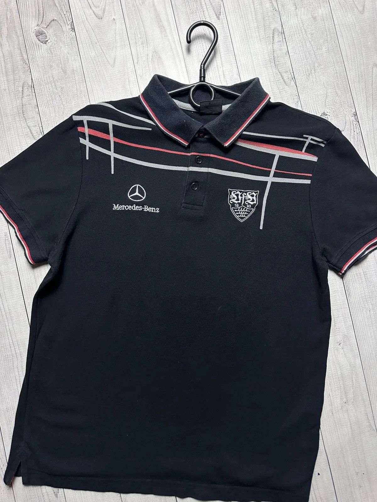 Mercedes-Benz Vintage Stuttgart soccer polo Mercedes Benz logo size S Size US S / EU 44-46 / 1 - 2 Thumbnail