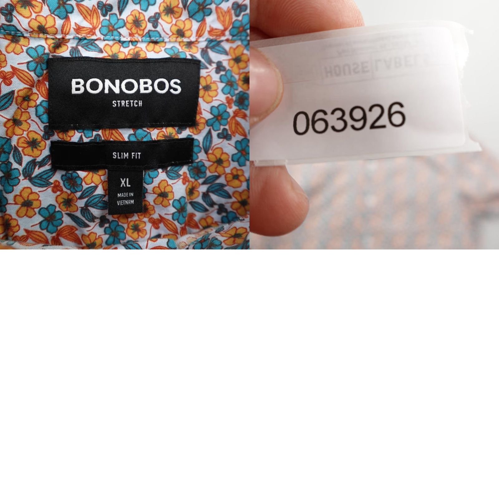 Bonobos Bonobos Shirt Men's XL Multicolor Floral Button-Up Lightweight Tropical Casual Size US XL / EU 56 / 4 - 8 Thumbnail