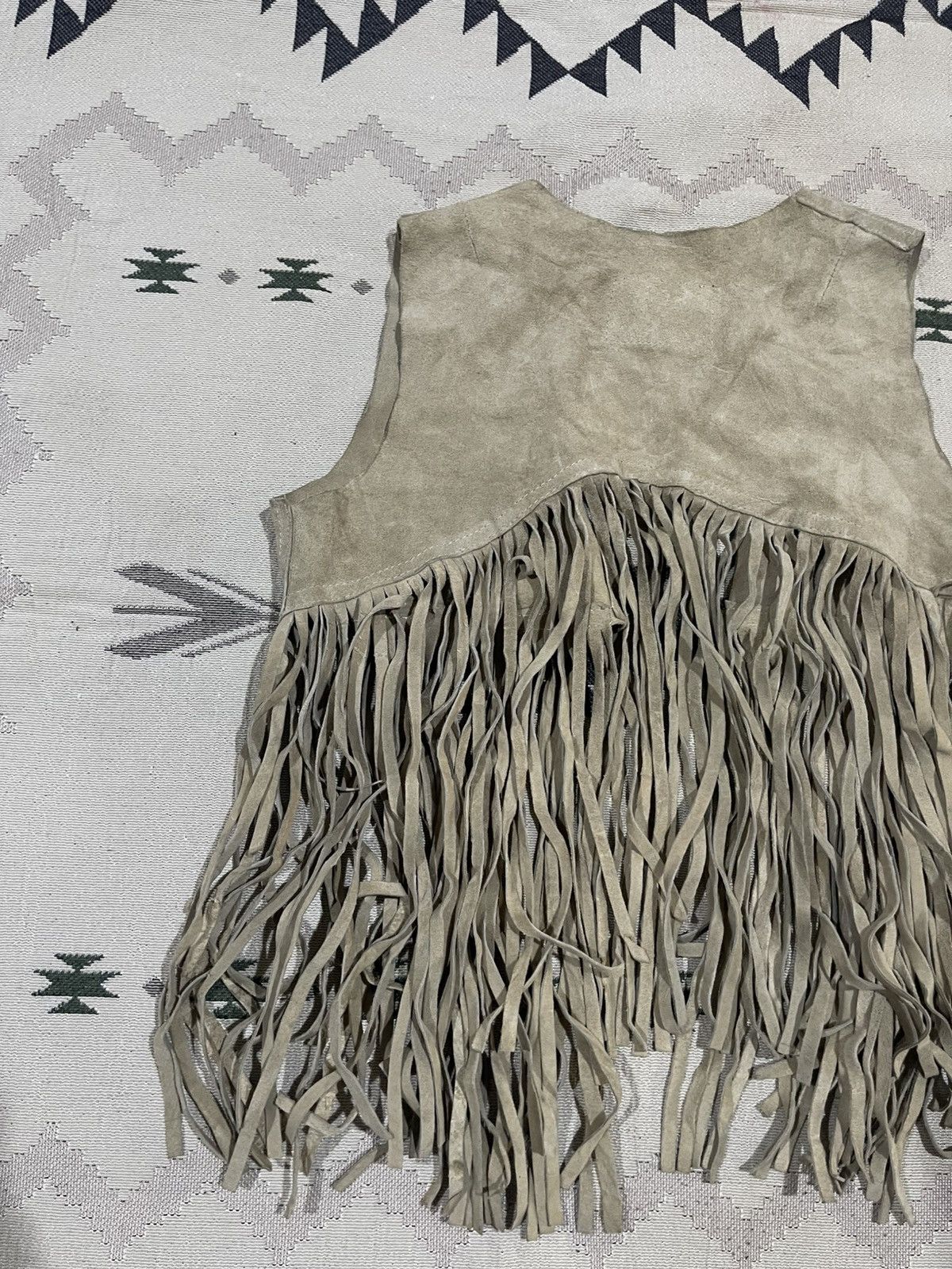 Vintage 70s/80s PEEKABOO BOY CLASSIC LINE SUEDE LEATHER WESTERN VEST Size S / US 4 / IT 40 - 9 Thumbnail