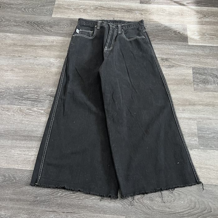 Vintage Rare Vintage KIKWEAR Faded black super baggy wide leg jeans ...