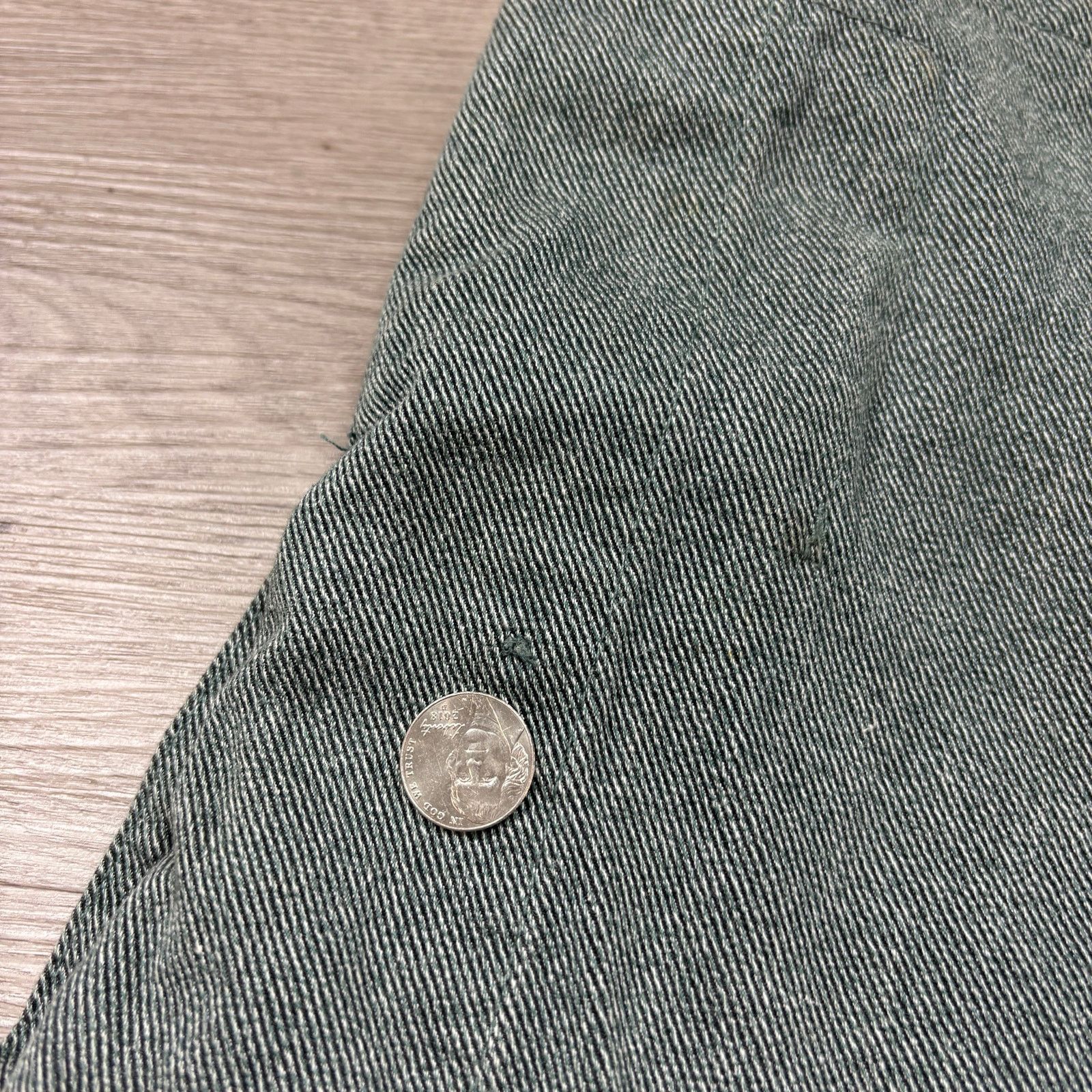 Vintage Vintage Swiss Army Denim Twill Work Shirt Jacket Shacket 48 Size US XL / EU 56 / 4 - 14 Thumbnail