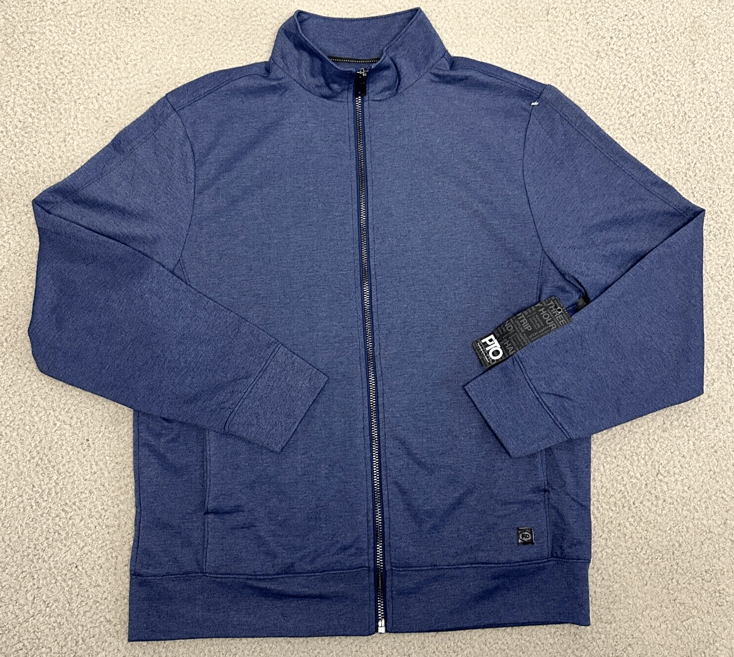 Vintage PTO Paid Time Off Jacket Extra Large Zip Up Blue Athle Size US XL / EU 56 / 4 - 1 Thumbnail