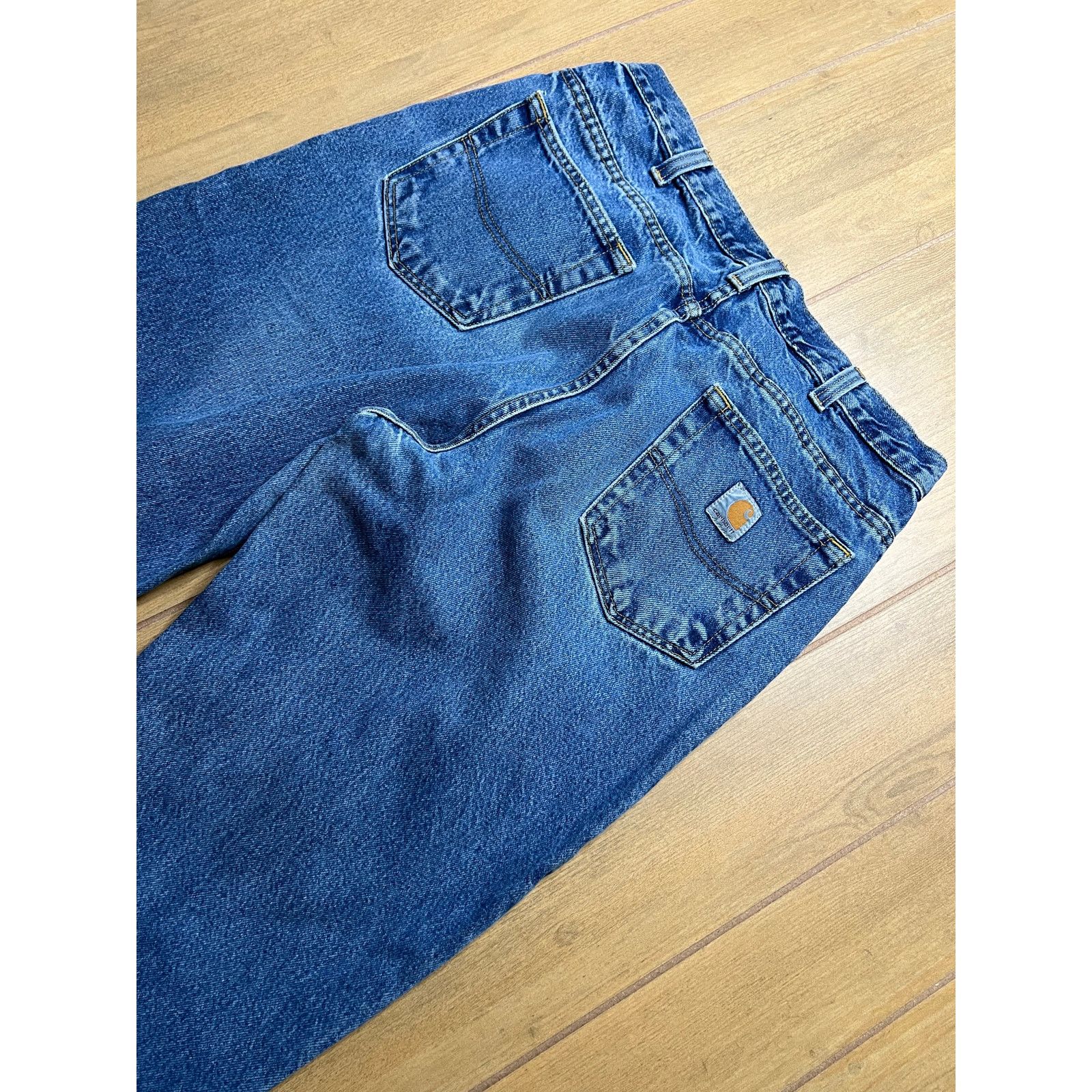 Carhartt Vintage Carhartt Jeans Mens 34x32 Blue Denim Utility Work Size US 34 / EU 50 - 4 Thumbnail