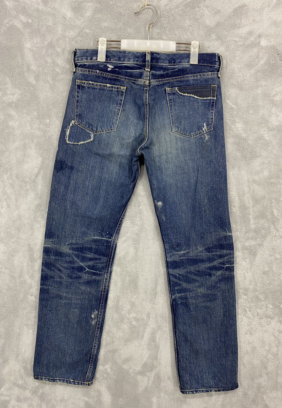 Hysteric Glamour Japanese Brand DMG Distressed Patcwork Jeans Size US 32 / EU 48 - 2 Thumbnail