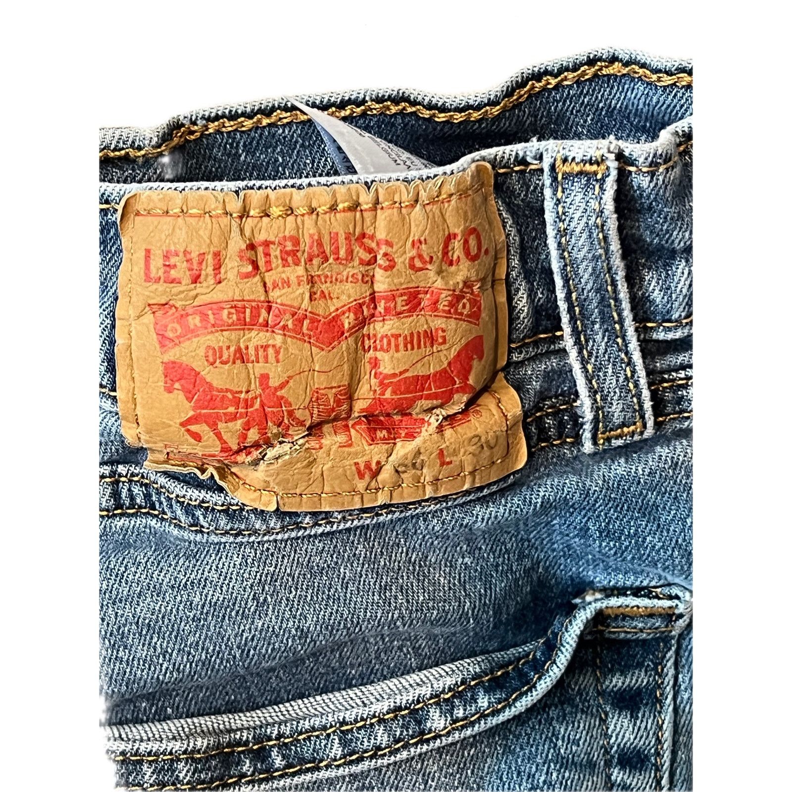 Levi's Levi's 505 Regular Straight Leg Jeans Mens 36x30 Size US 36 / EU 52 - 3 Thumbnail