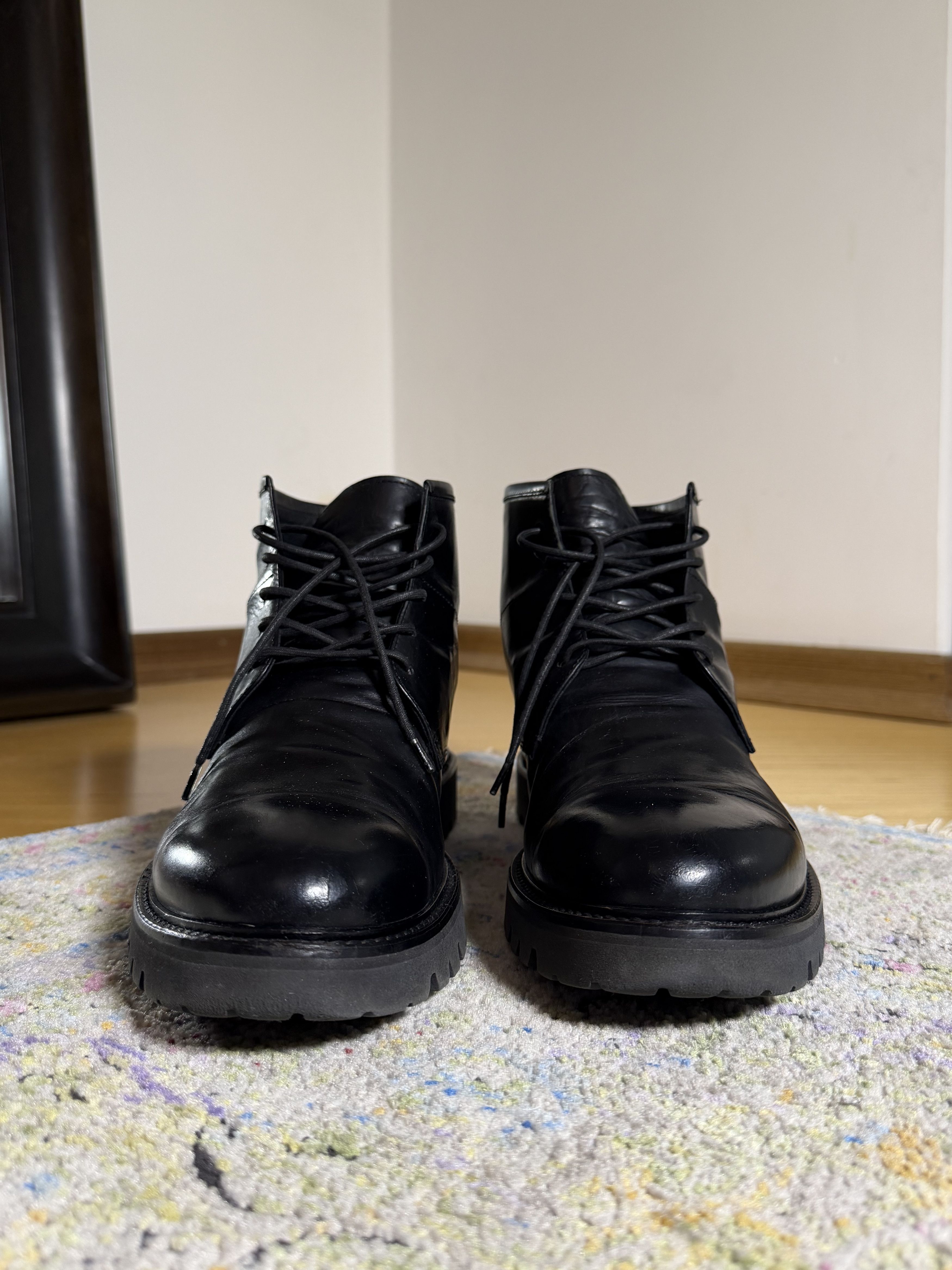 Bruno Bordese Bruno Bordese Bic Black Leather Combat Boot Size US 10 / EU 43 - 5 Thumbnail