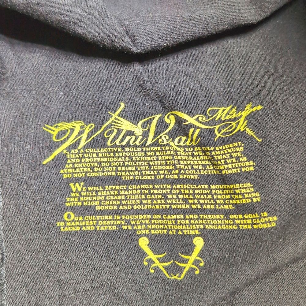 Other Envision Univsallembassy MMA Sz K Men's Black T-Shirt with Size US L / EU 52-54 / 3 - 5 Thumbnail