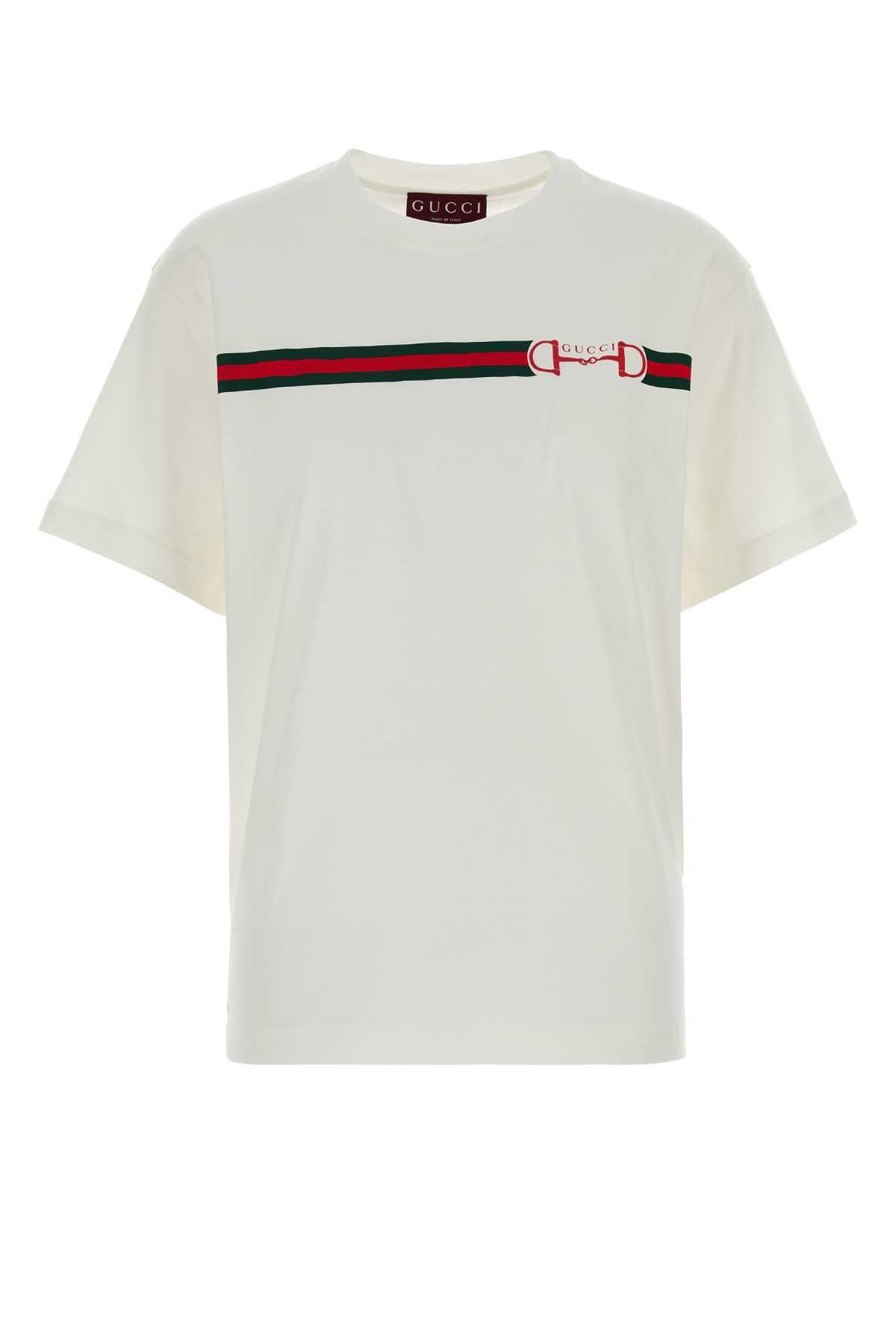 Gucci White Cotton T-Shirt Size XS / US 0-2 / IT 36-38 - 1 Thumbnail