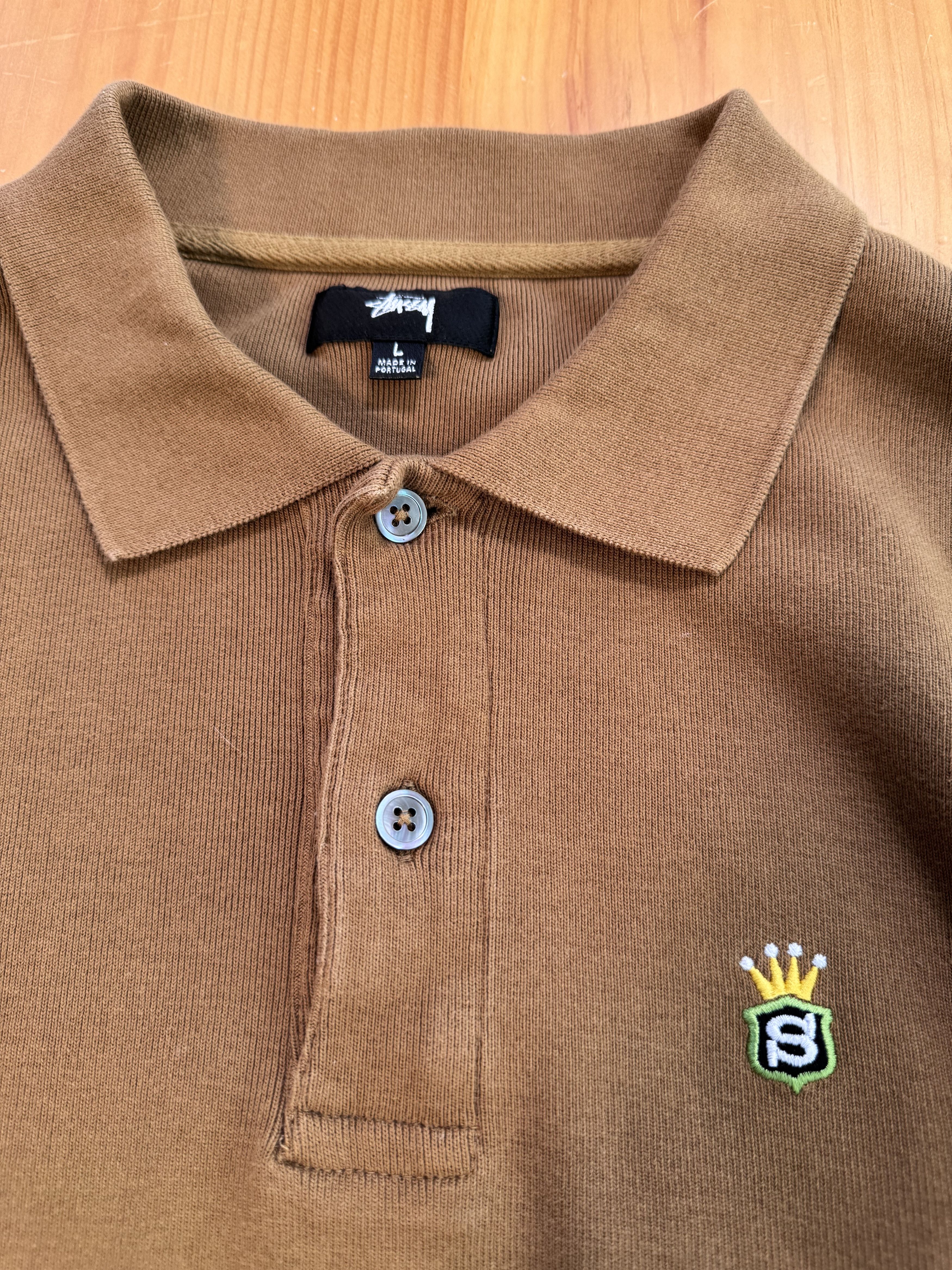 Stussy Stussy 8 Ball Polo Longsleeve Size US L / EU 52-54 / 3 - 4 Thumbnail