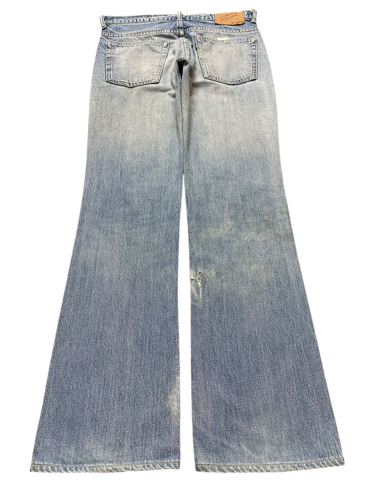 Denime Vintage Japan Denime Faded Wash Style Distress Bootcut Jeans Size US 31 - 2 Thumbnail