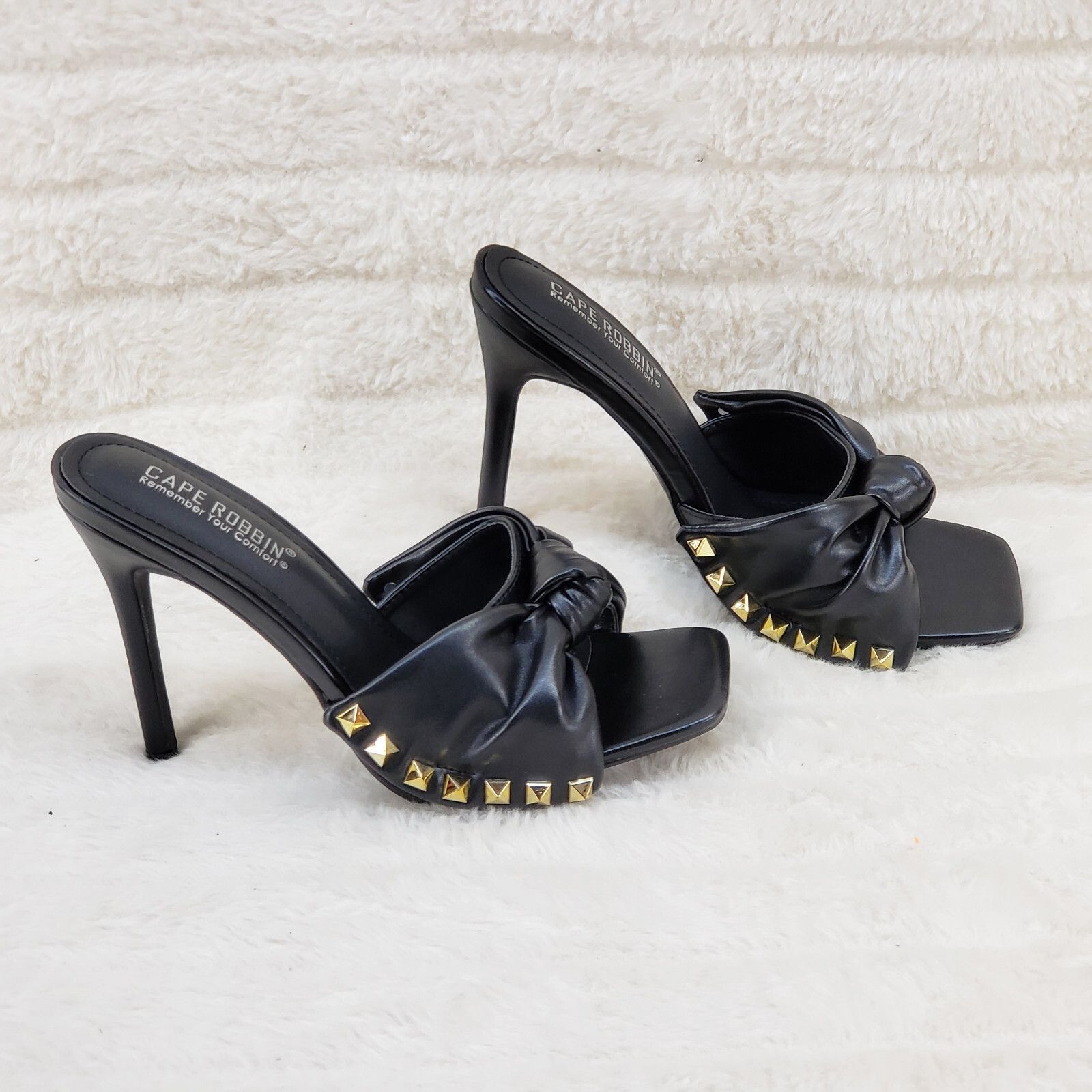 Other Darian Slip On Black Open Toe High Heel Clogs Mules Slides ( Size US 9 / IT 39 - 2 Thumbnail