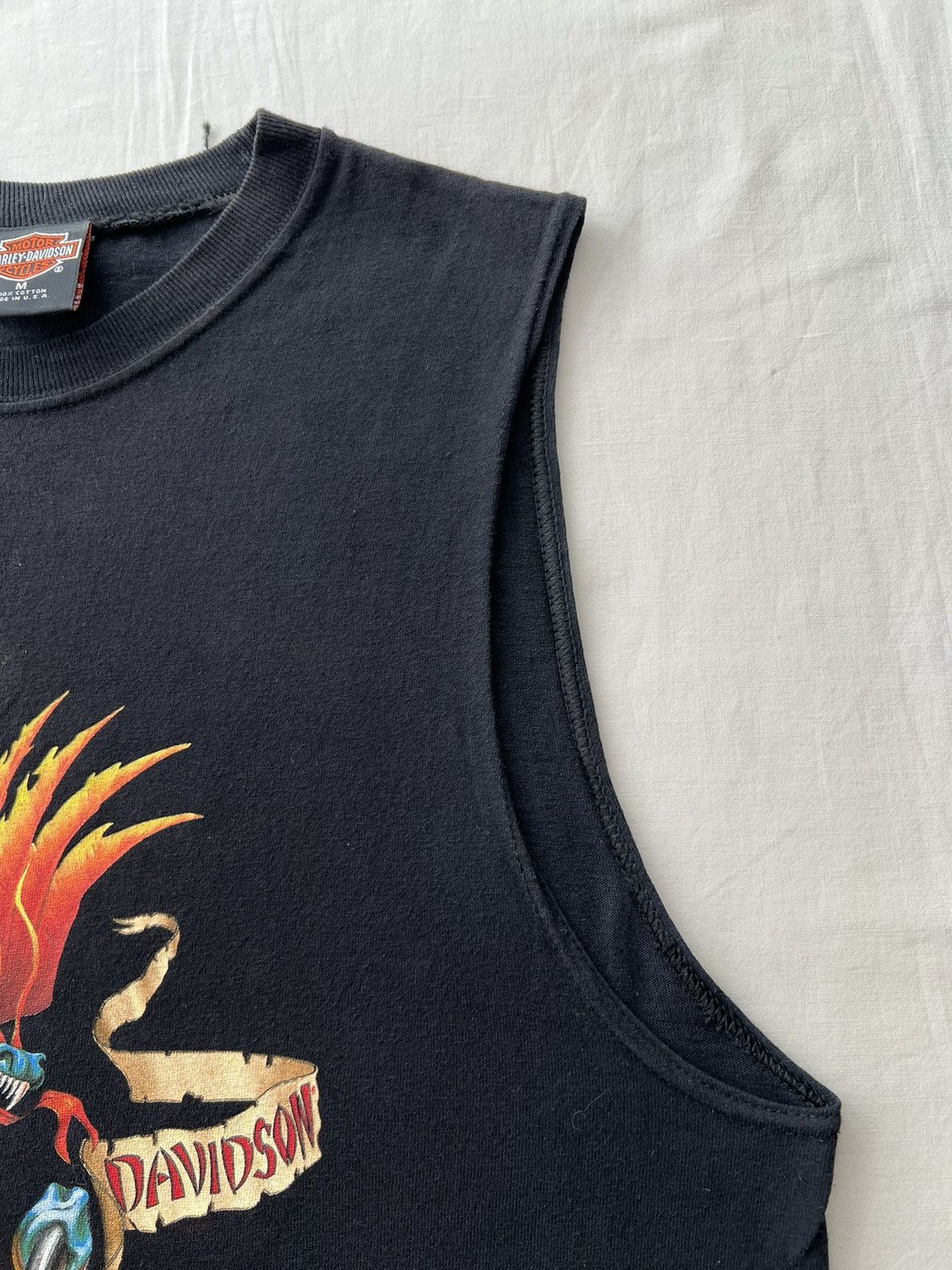 Harley Davidson Vintage 90s Harley Davidson Dragon Zurich Switzerland Size US M / EU 48-50 / 2 - 9 Thumbnail
