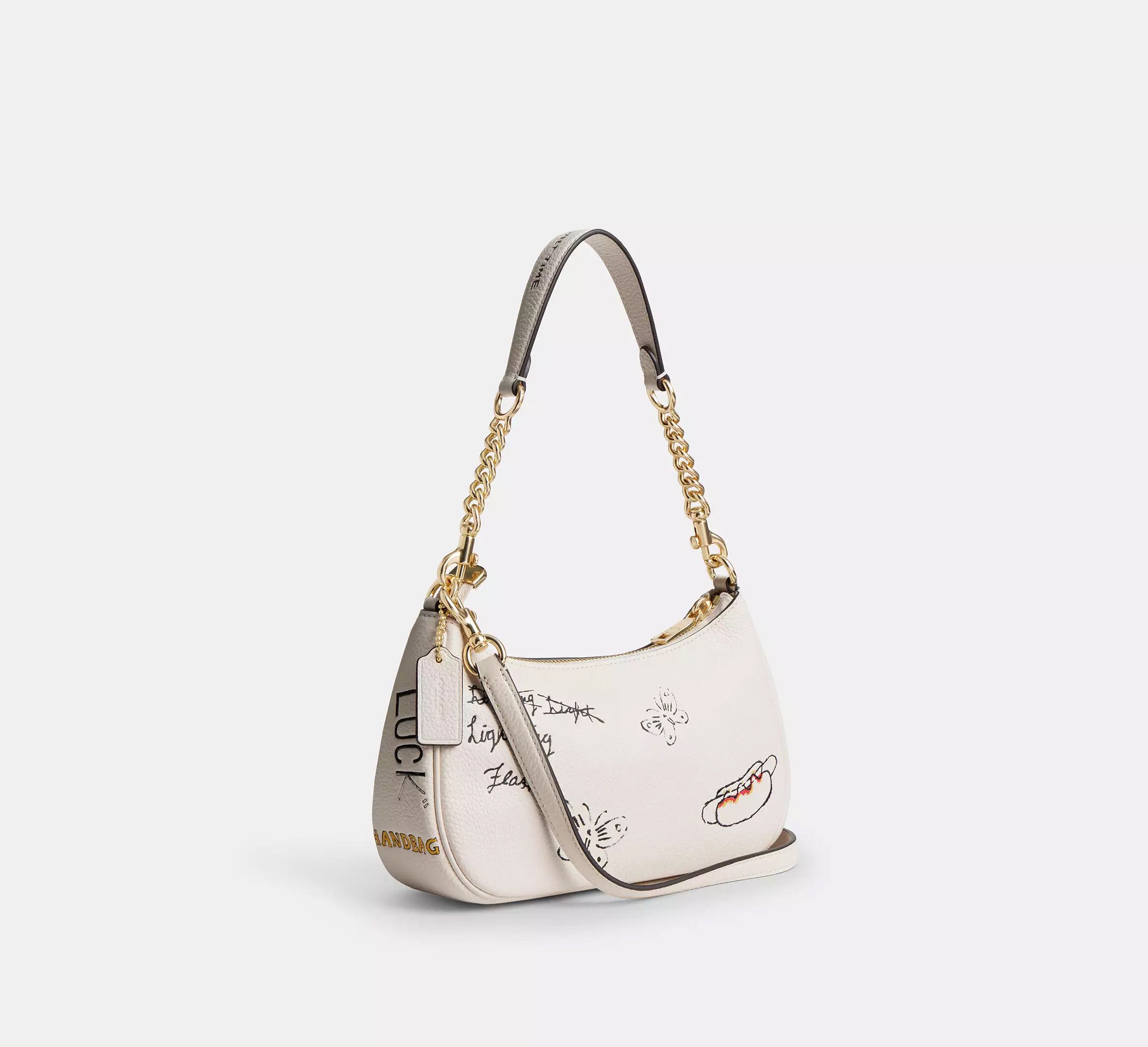 Coach NWT Coach Teri Shoulder Bag With Sketch Print CAK17 Size ONE SIZE - 10 Thumbnail