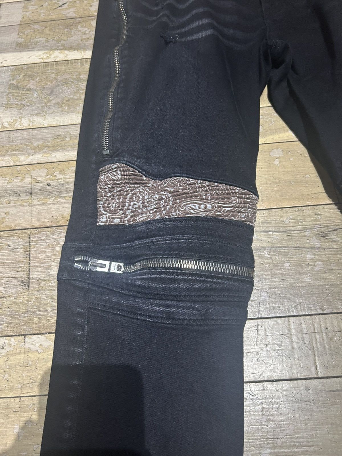 Amiri Amiri MX2 Brown Patch Jeans Size US 36 / EU 52 - 3 Thumbnail