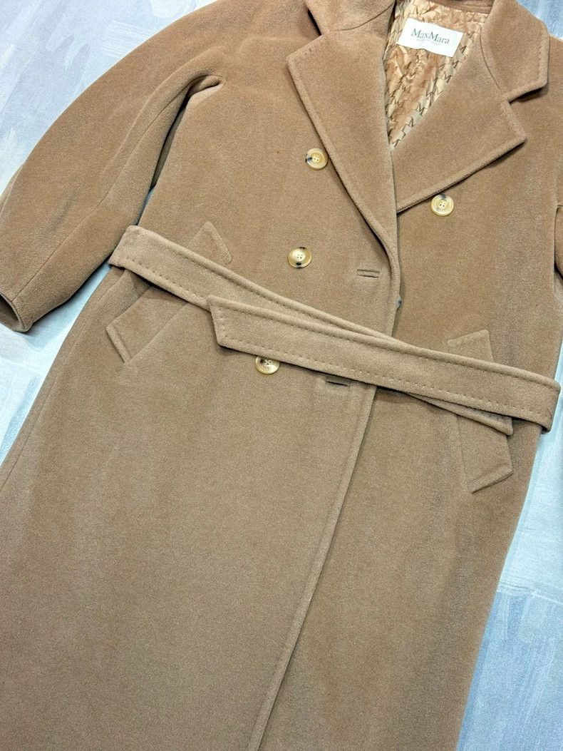 Max Mara Max Mara 101801 Camel double-breasted long wool coat Size XS / US 0-2 / IT 36-38 - 6 Thumbnail