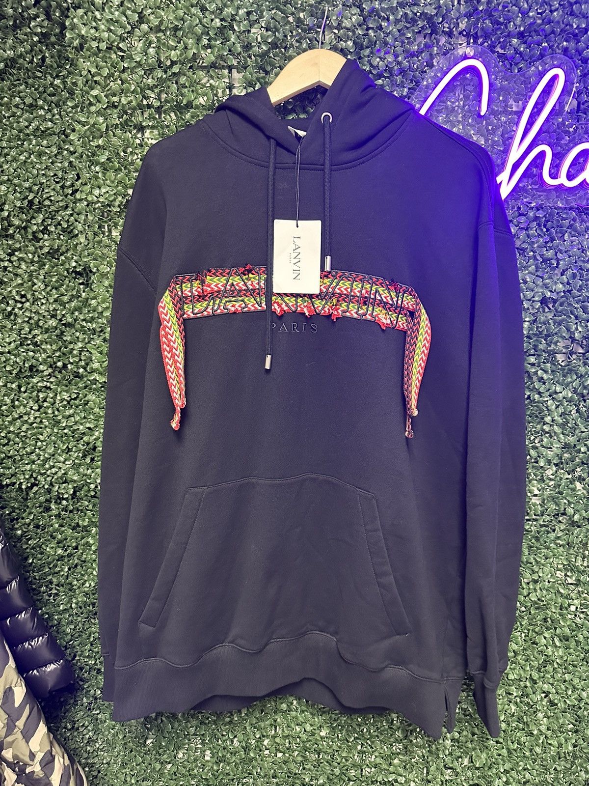 Lanvin Lanvin Rasta Curb Hoodie Black Size US L / EU 52-54 / 3 - 1 Thumbnail