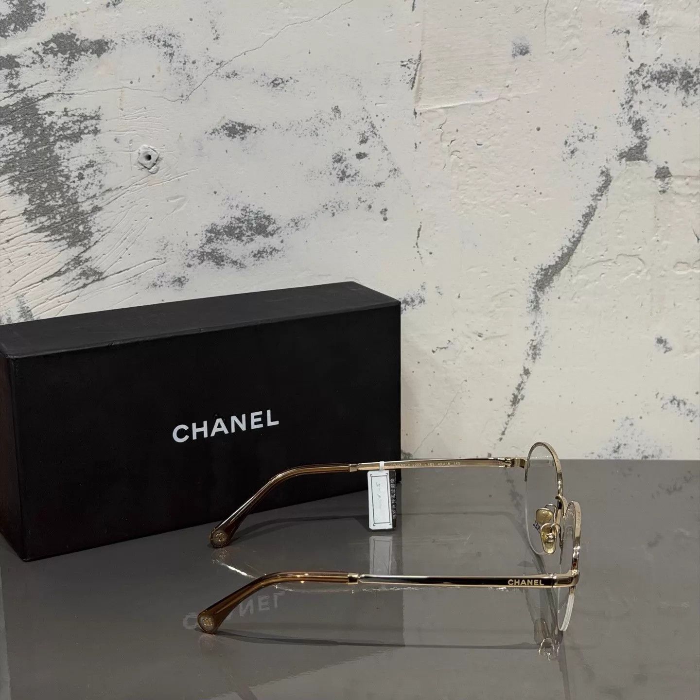 Chanel CHANEL Gold metal eyeglasses unworn Size ONE SIZE - 3 Thumbnail