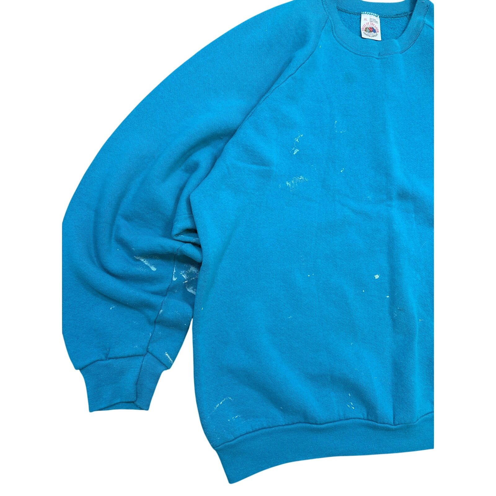 Fruit Of The Loom Vintage 90s Fruit of the Loom casual wear Teal Crewneck XL Size US XL / EU 56 / 4 - 3 Thumbnail
