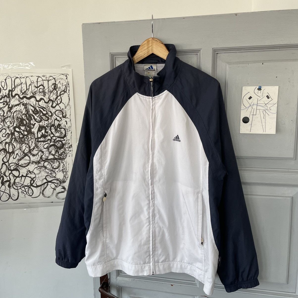 Adidas × Vintage Vintage 00’s Adidas Tracksuit Jacket Y2k style size M Size US M / EU 48-50 / 2 - 5 Thumbnail