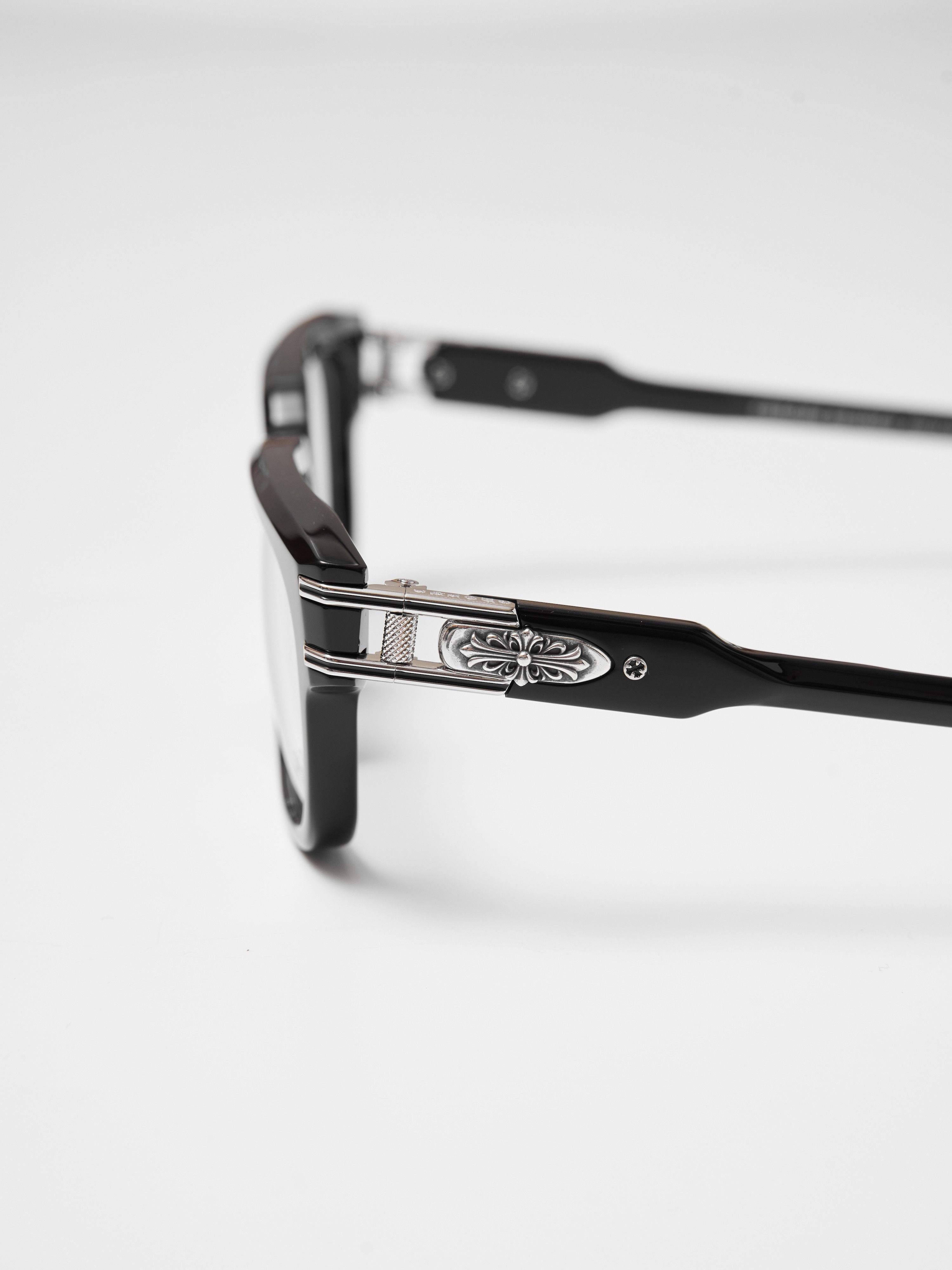 Chrome Hearts CHROME HEARTS BULGE BLACK SHINY SILVER GLASSES Size ONE SIZE - 8 Thumbnail