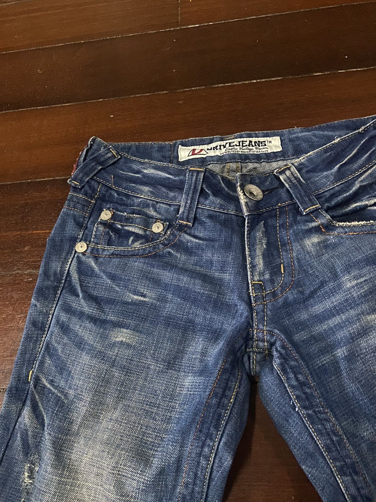 Designer FIRE DRIVE JEANS BOOT CUT WIDE LEG BAGGY Size 30" / US 8 / IT 44 - 8 Thumbnail