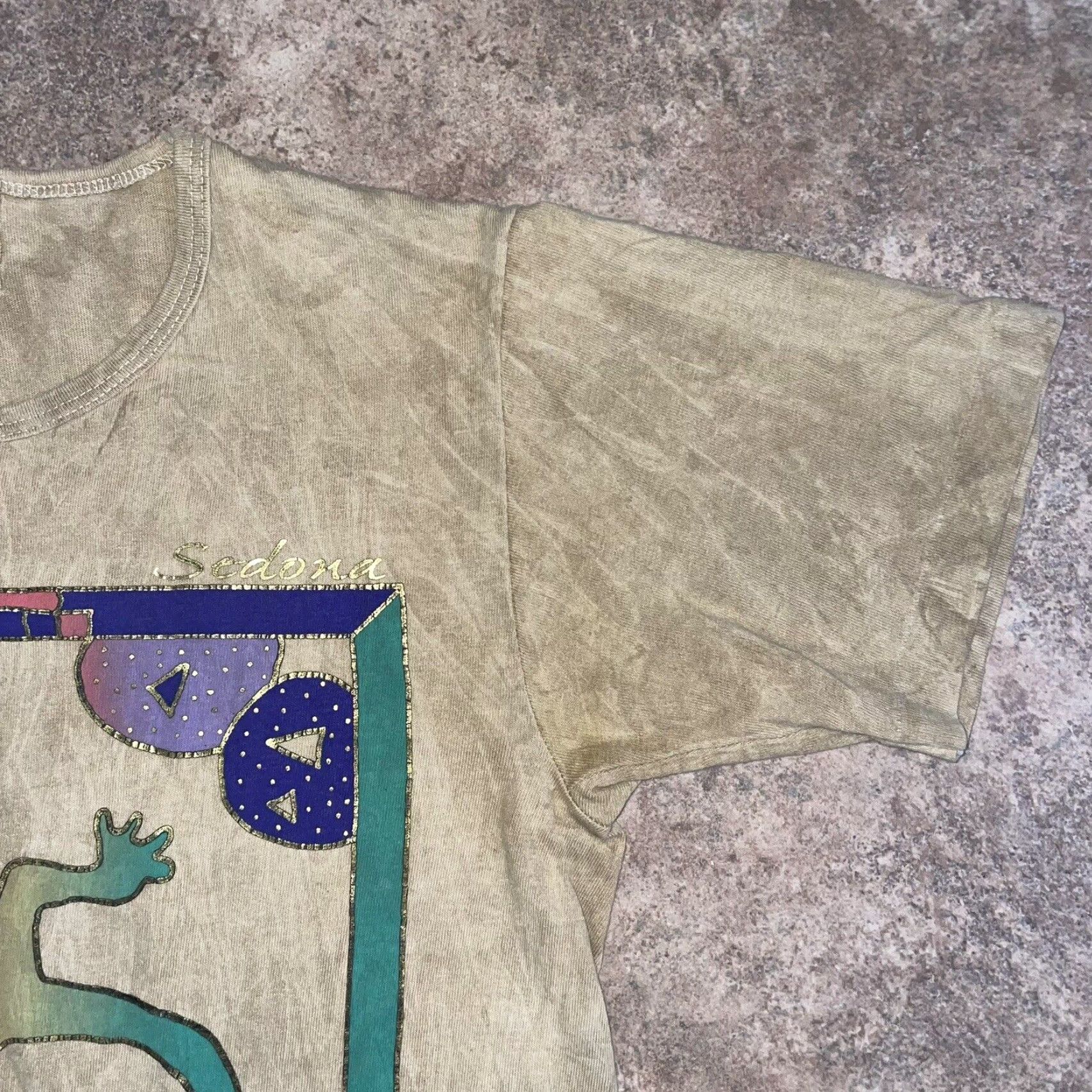 Vintage VINTAGE Guava Beach Sedona Arizona Gecko Graphic Tee Single Stitch Mens S USA Shirt Beige Cotton USA Mens T-Shirt S Size US S / EU 44-46 / 1 - 2 Thumbnail