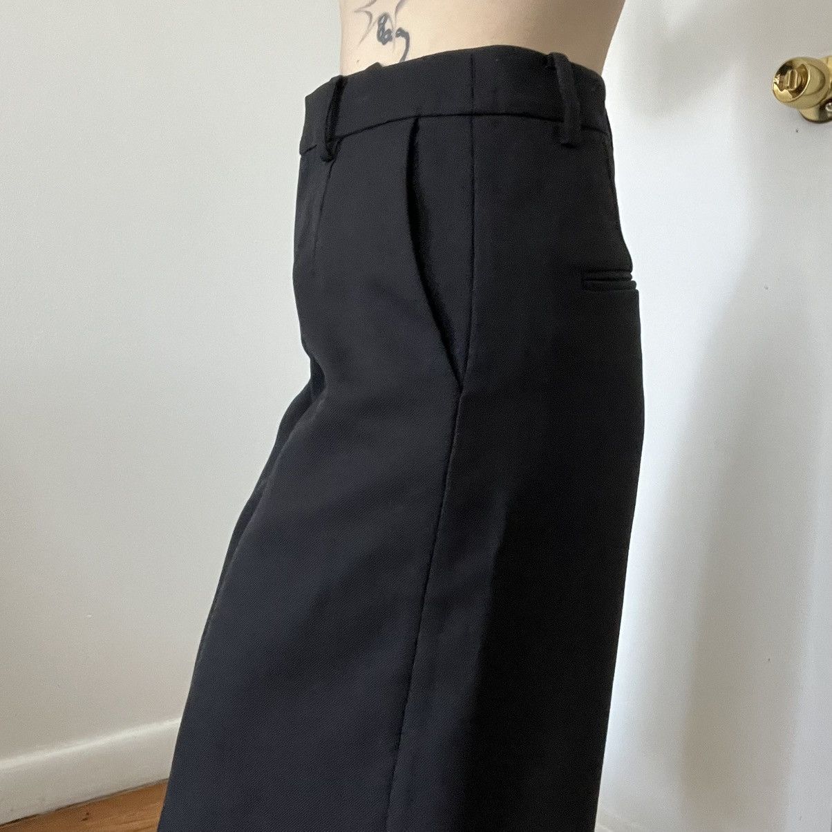 Shushu/Tong SHUSHU/TONG Black wide leg Shorts Size 27" / US 4 / IT 40 - 4 Thumbnail
