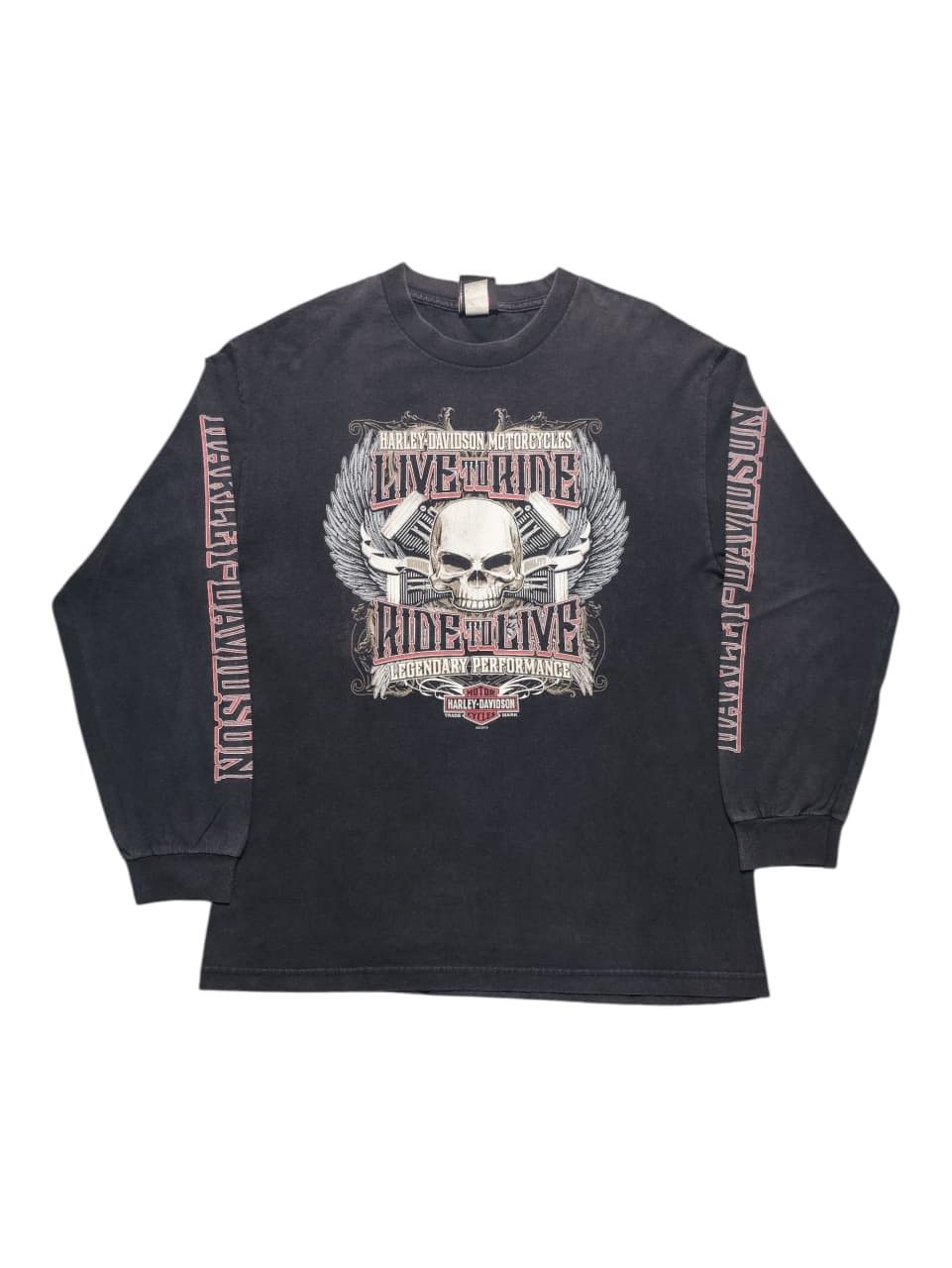 Harley Davidson Vintage Harley Davidson Live To Ride Legendary Performance Size US L / EU 52-54 / 3 - 1 Thumbnail