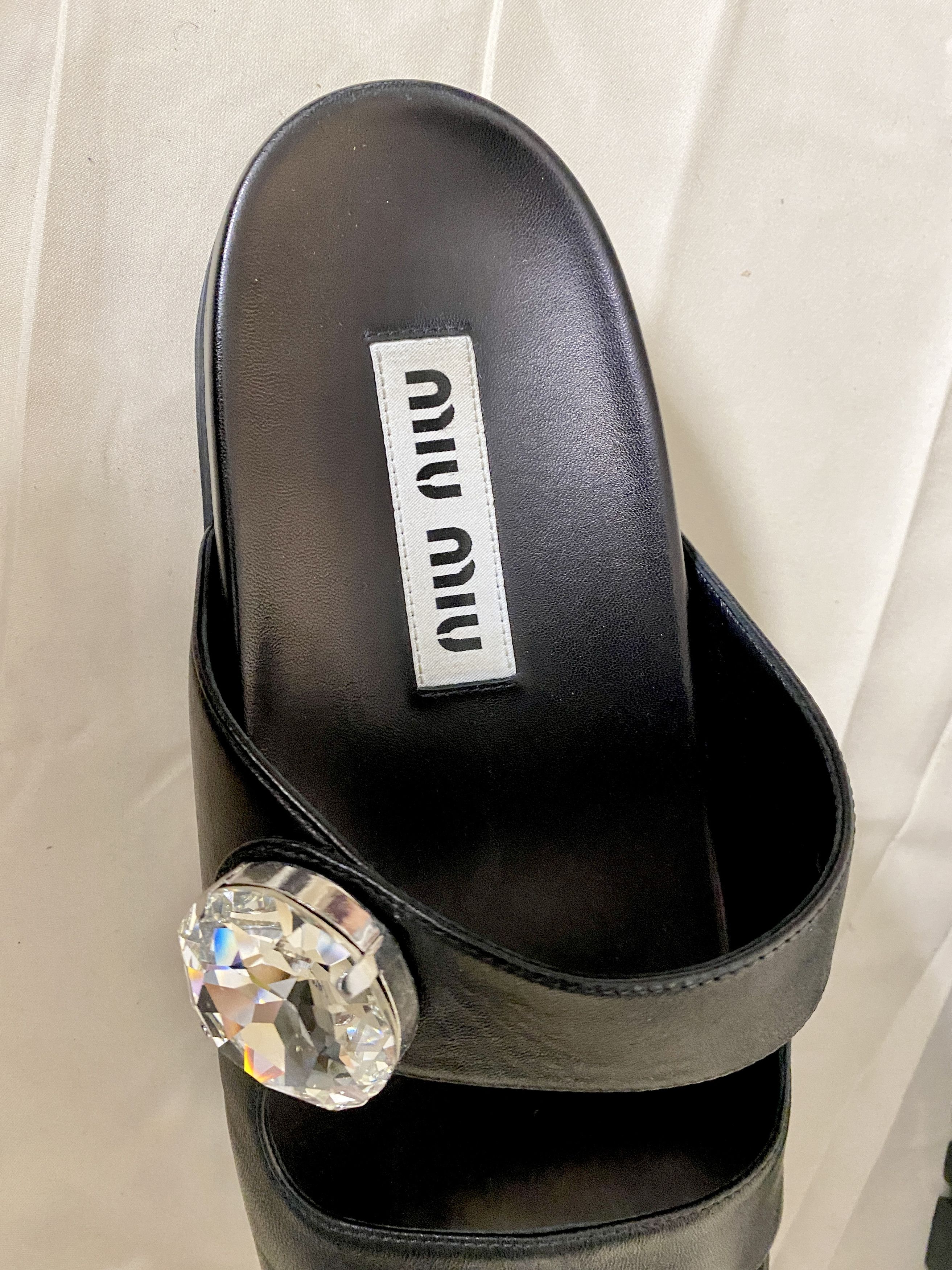 Miu Miu Miu Miu Crystal Sandals Size US 10 / IT 40 - 4 Thumbnail