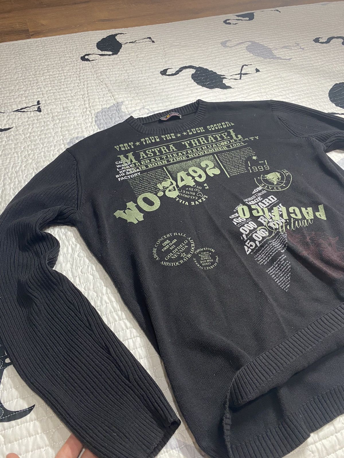 If Six Was Nine Vintage Y2K Print Avant Garde Sweater black lgb Size M Size US M / EU 48-50 / 2 - 10 Thumbnail