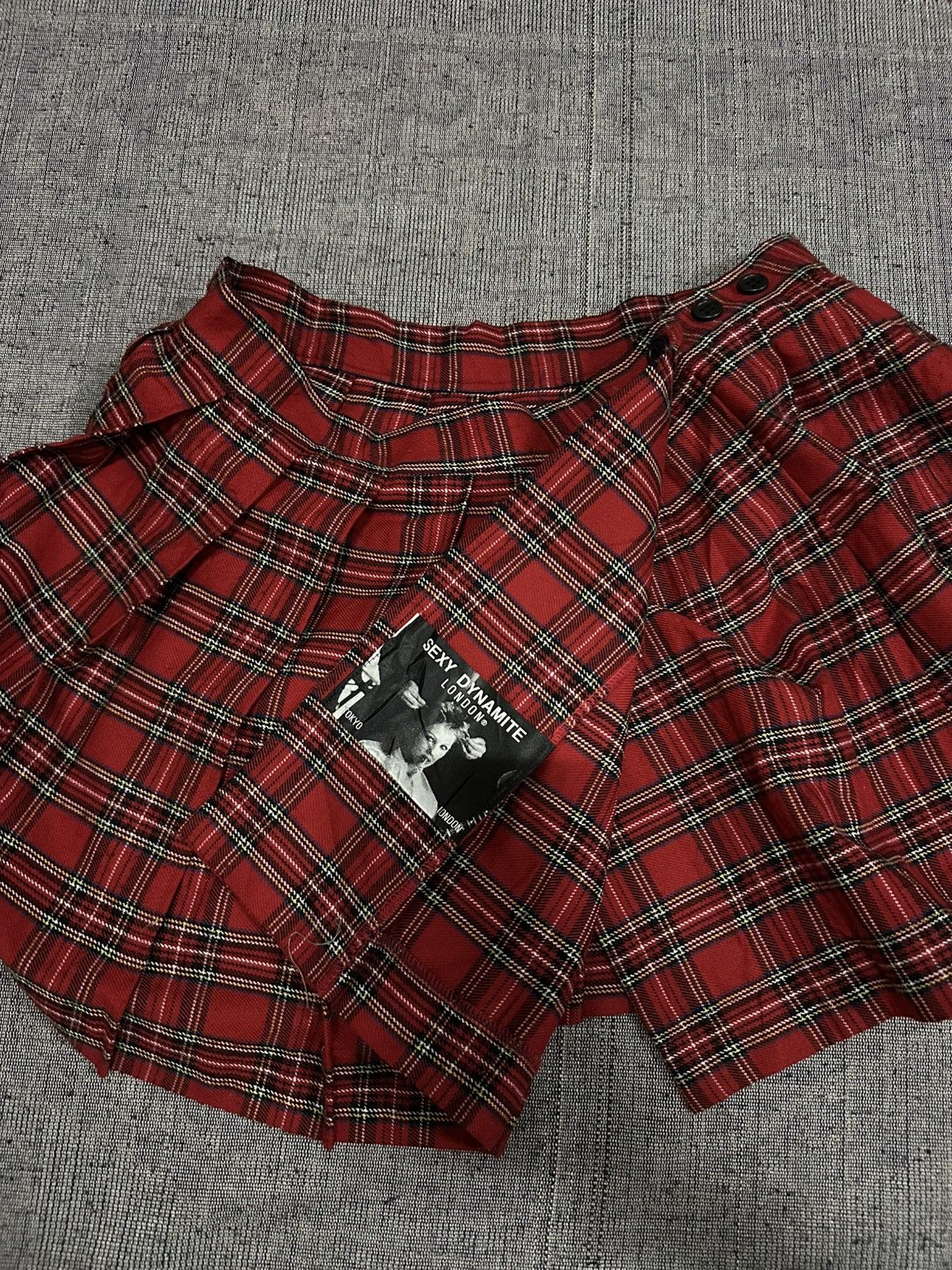 Seditionaries RARE‼️Vintage SEXY DYNAMITE Tartan Plaid Punk Goth Mini Skirt Size 28" / US 6 / IT 42 - 4 Thumbnail