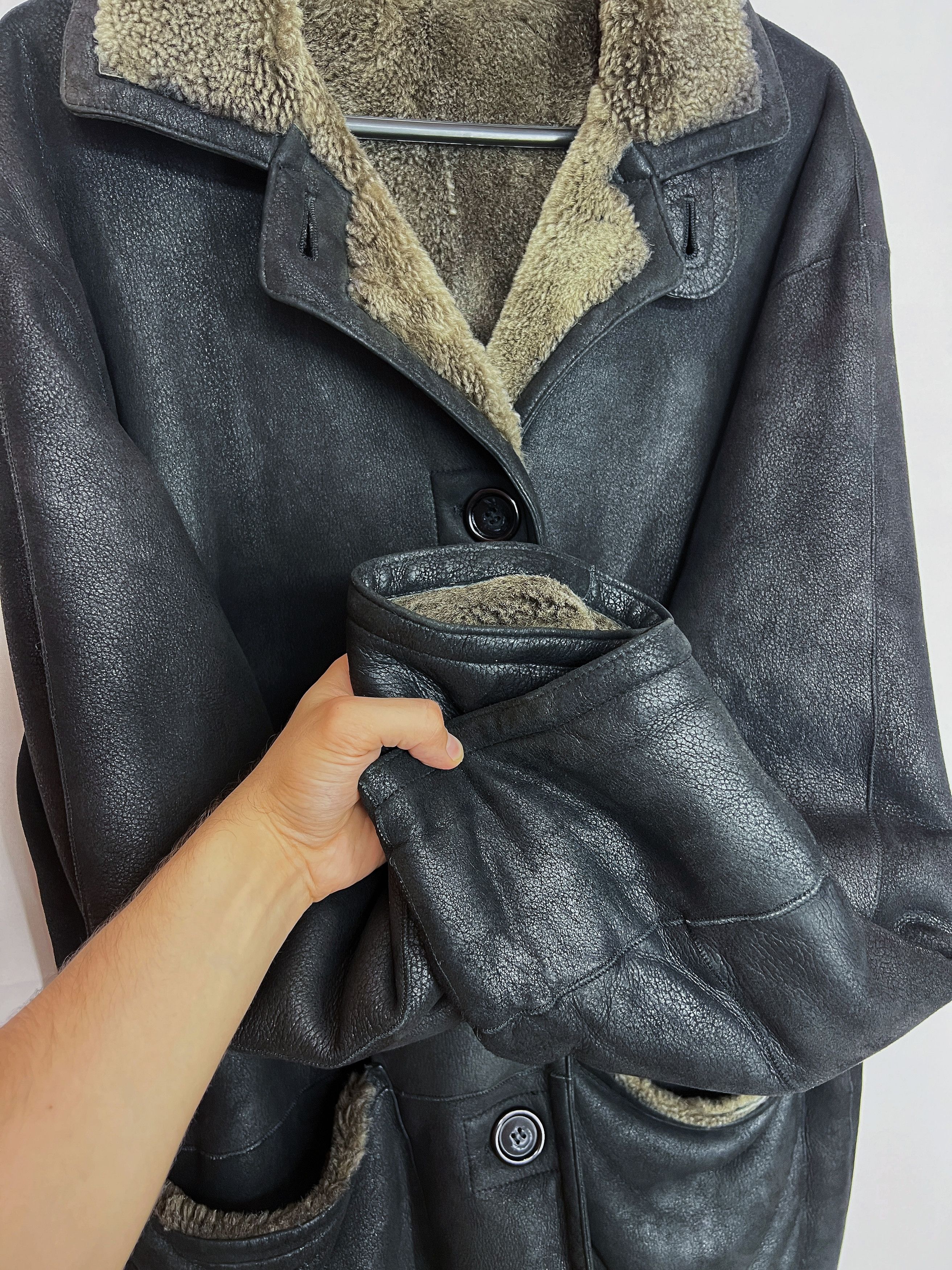SERAPHIN Seraphin France Mouton Shearling Leather Jacket RRP 7200$ Size US L / EU 52-54 / 3 - 13 Thumbnail