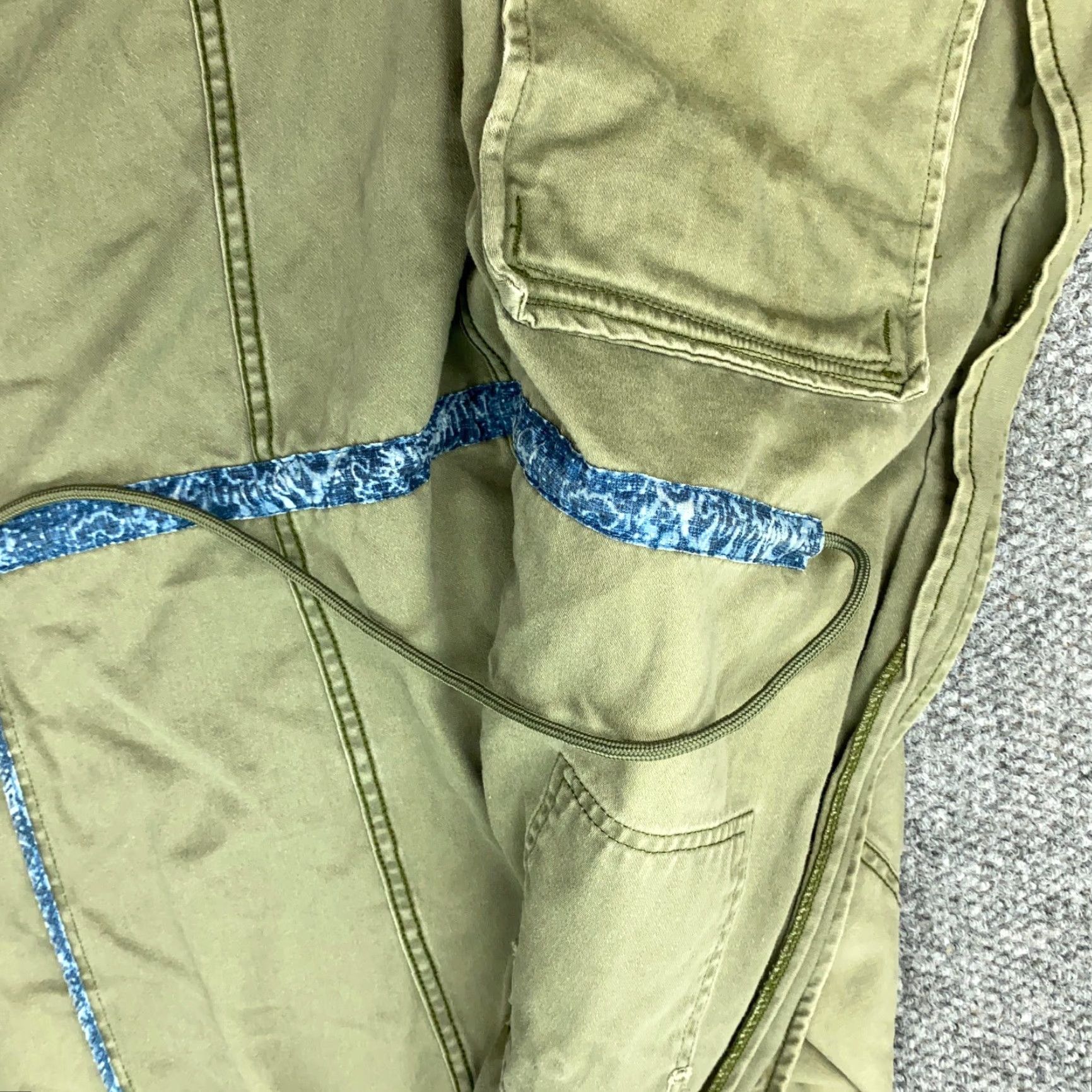 American Eagle Outfitters American Eagle Jacket Womens Medium Green Twill Zip/Snap Removable Hood Size M / US 6-8 / IT 42-44 - 7 Thumbnail