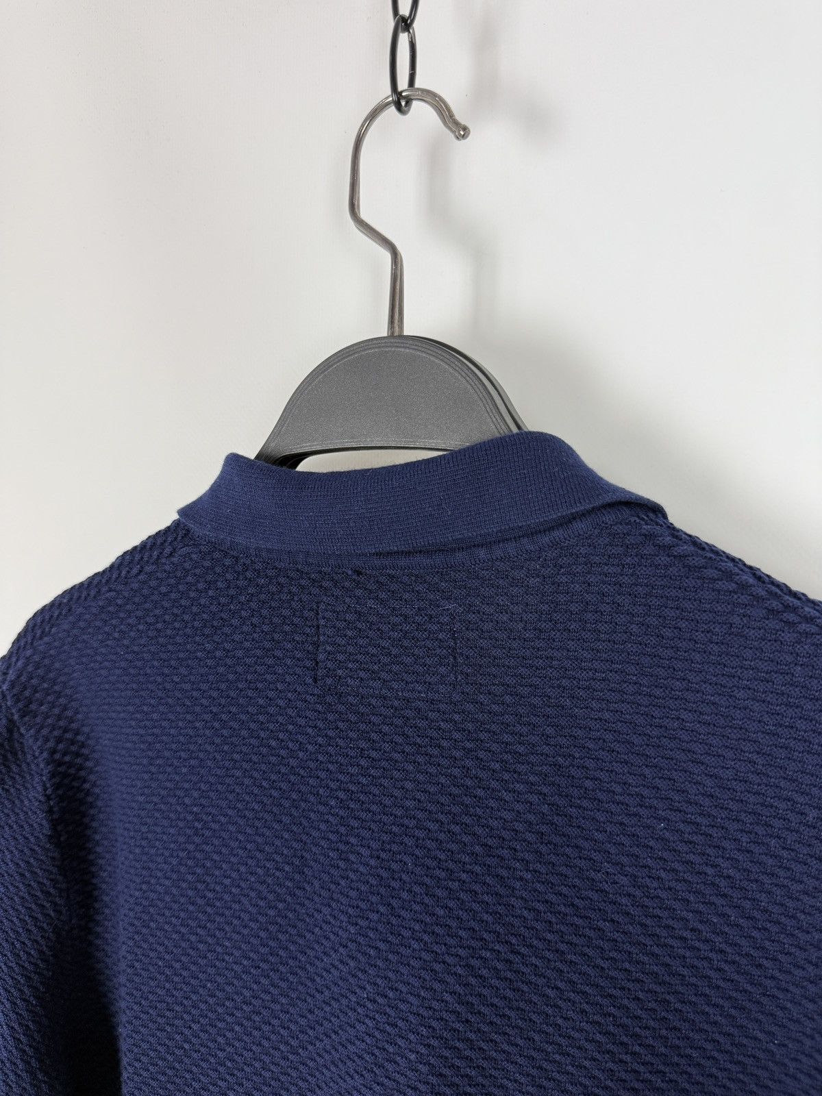 Folk Folk Navy Blue Cotton Button Up Knit Summer Shirt M Size US M / EU 48-50 / 2 - 4 Thumbnail