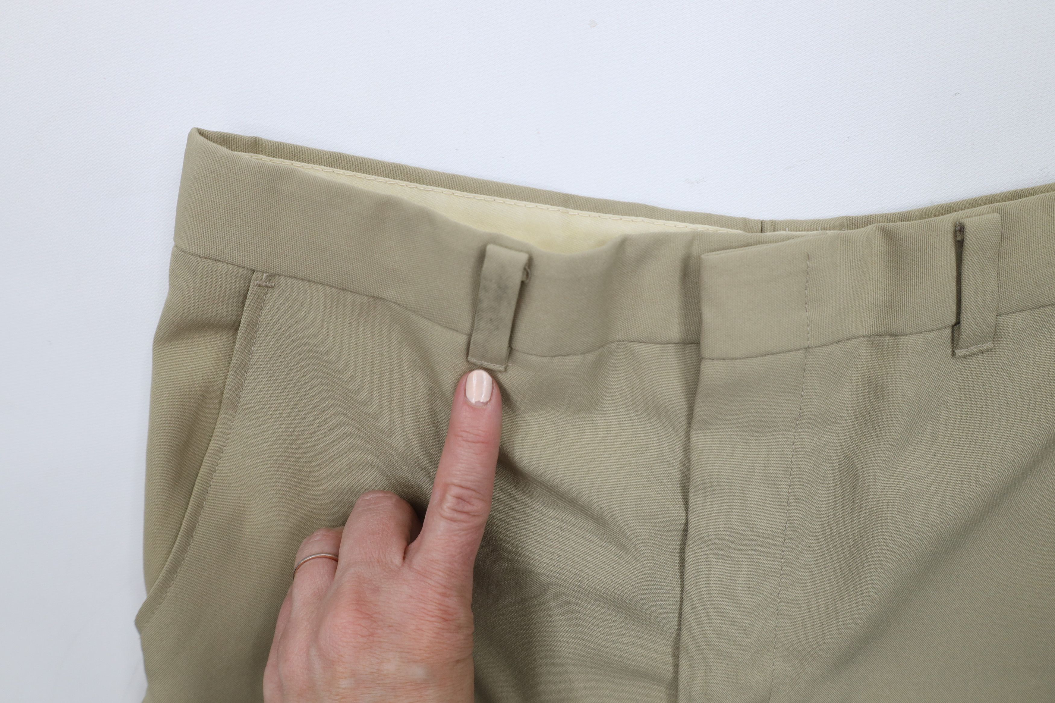Vintage Vintage 70s Streetwear Knit Flared Wide Leg Chino Pants USA Size US 31 - 7 Thumbnail