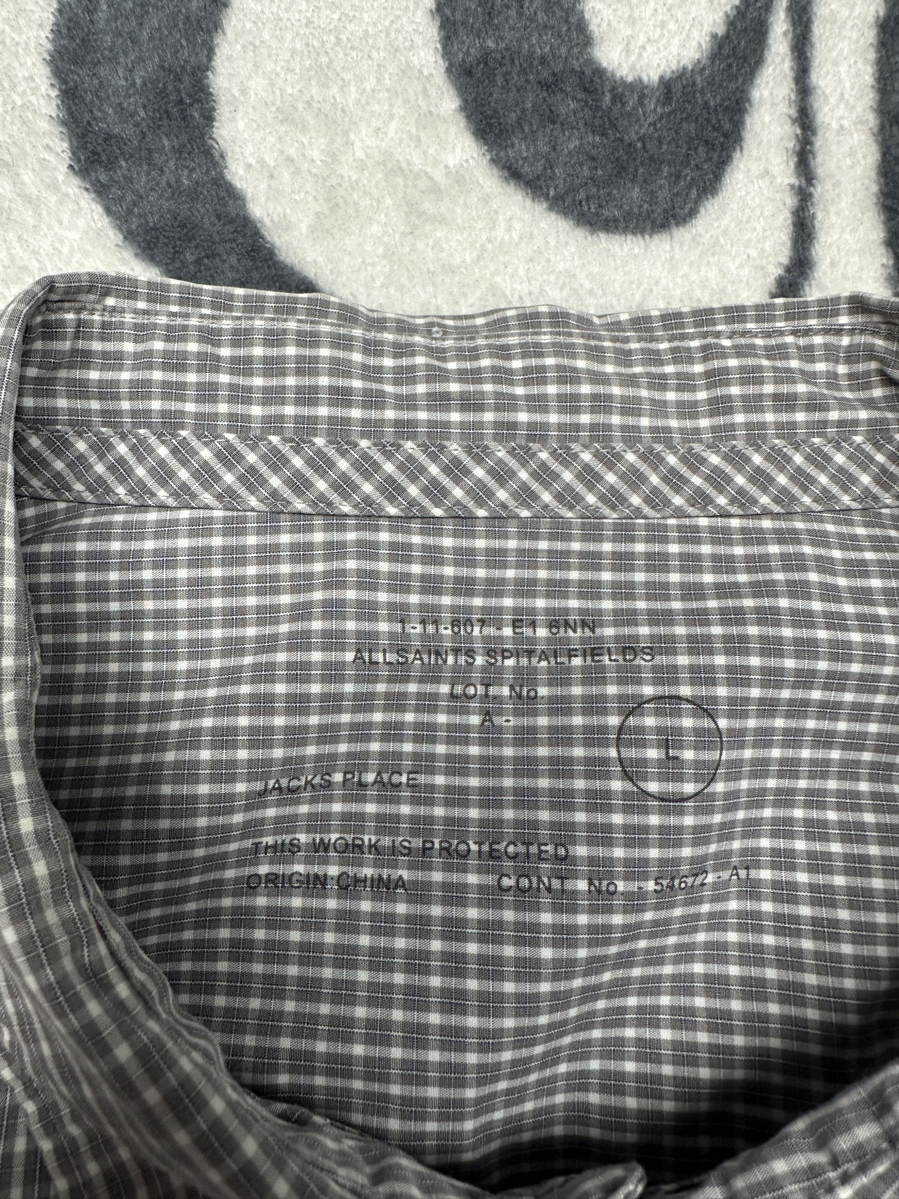 Allsaints AllSaints Mens Company Long Sleeve Shirt Size US L / EU 52-54 / 3 - 4 Thumbnail