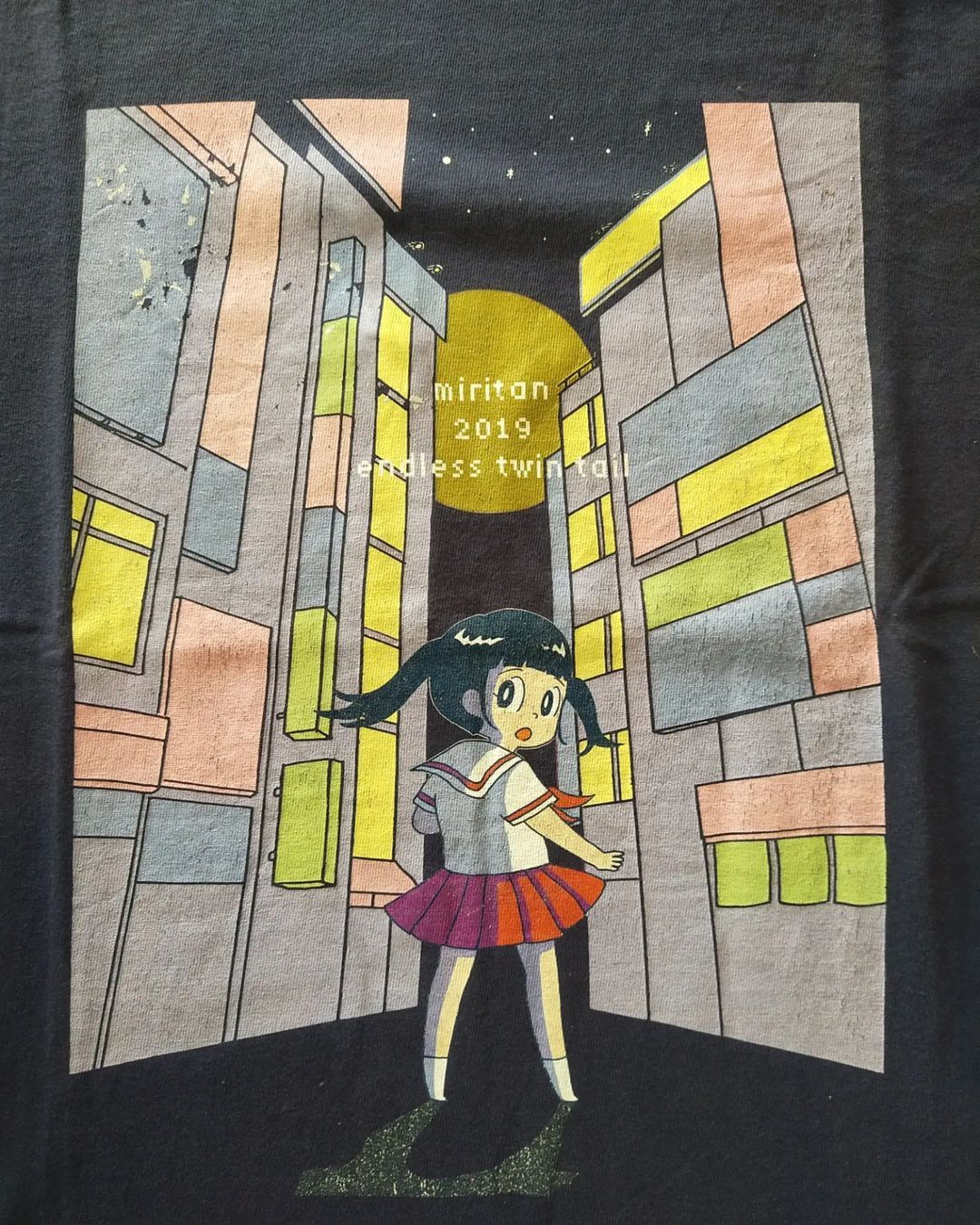 Anime × Band Tees × Japanese Brand Dempagumi.inc Miritan Endless Twintail Official Idol Tees Size US L / EU 52-54 / 3 - 2 Thumbnail