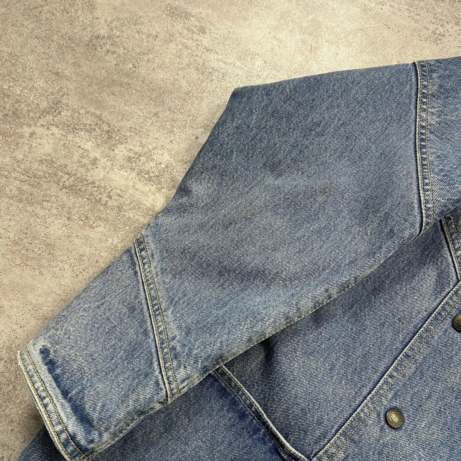 Guess × Vintage RARE GEORGES MARCIANO DENIM JACKET COAT SIZE 1 fits men's Size US S / EU 44-46 / 1 - 9 Thumbnail